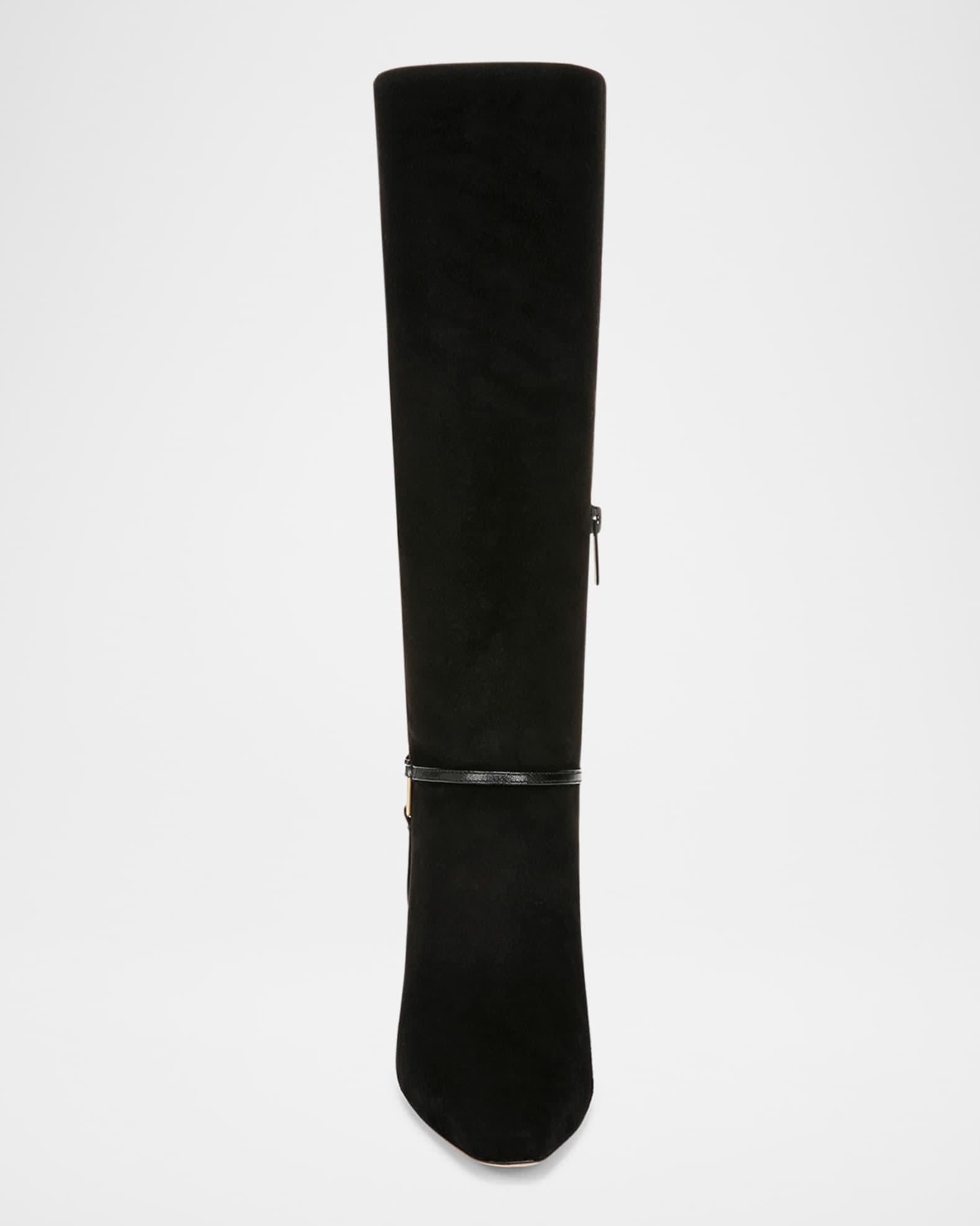 Kenzie Suede Harness Knee Boots Product Image