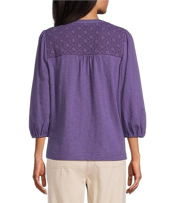 Westbound V-Neck 3/4 Sleeve Top Product Image