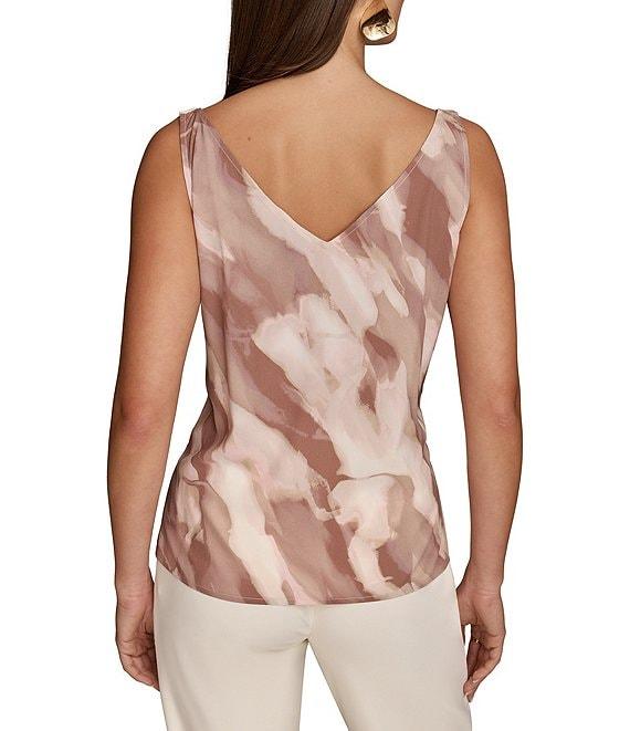 Donna Karan Printed Cowl Neck Strappy Cami Product Image
