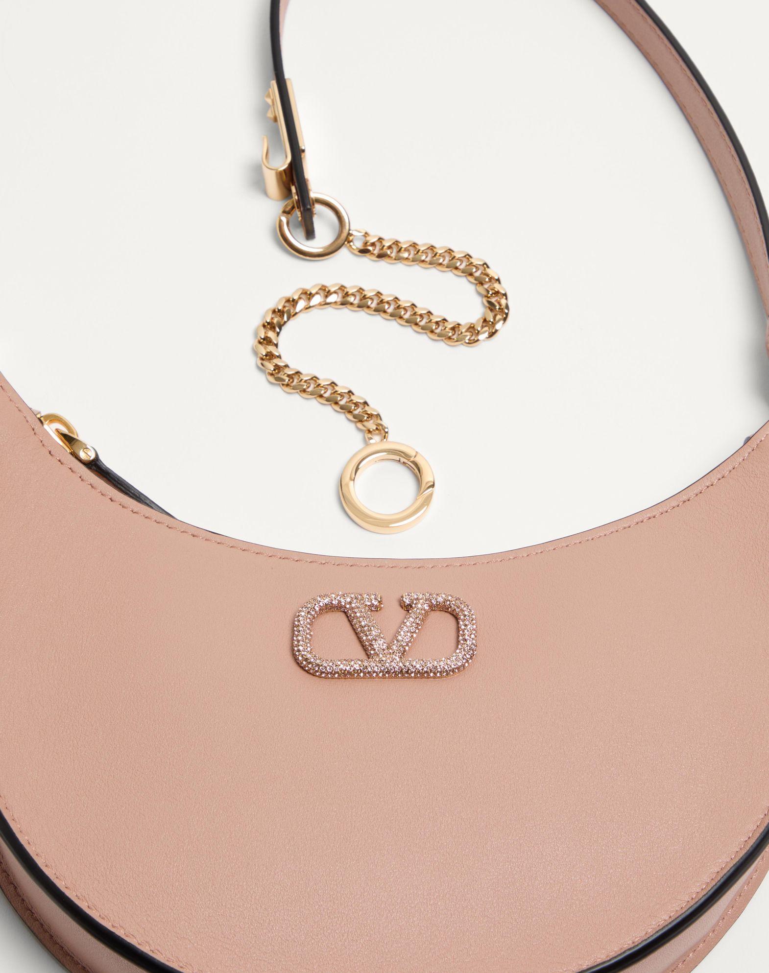 Vlogo Signature Calfskin Hobo Mini Bag With Jewel Logo Product Image