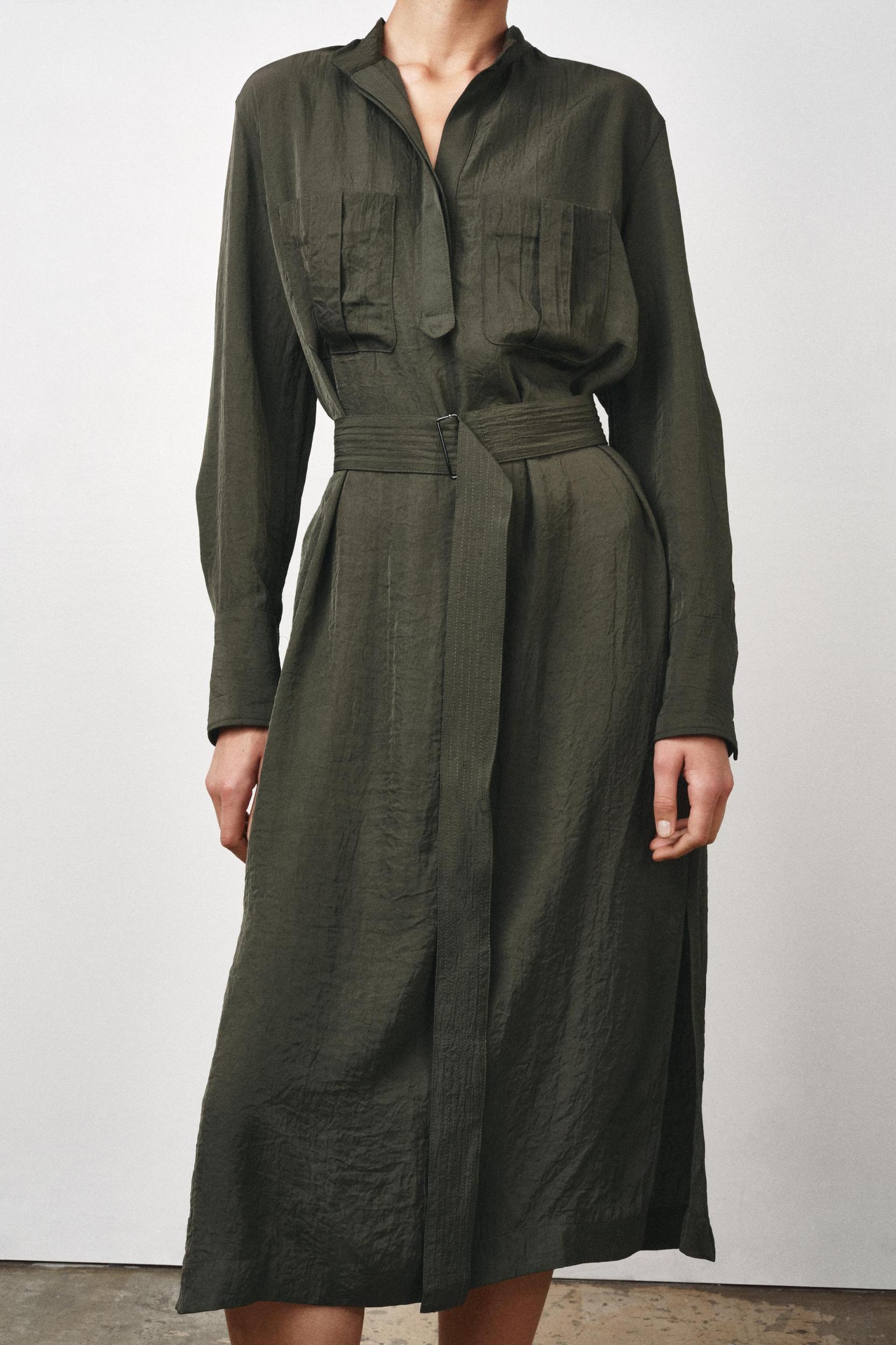 ZW COLLECTION BELTED MIDI DRESS Product Image