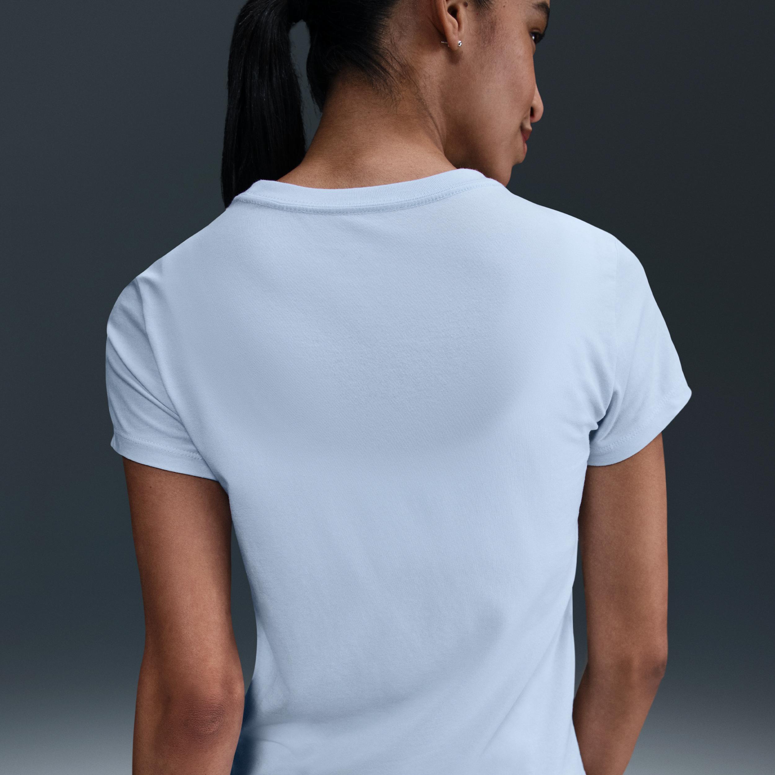 Womens Nike Sportswear Chill Knit Slim Cropped T-Shirt | HV6408-423 Product Image
