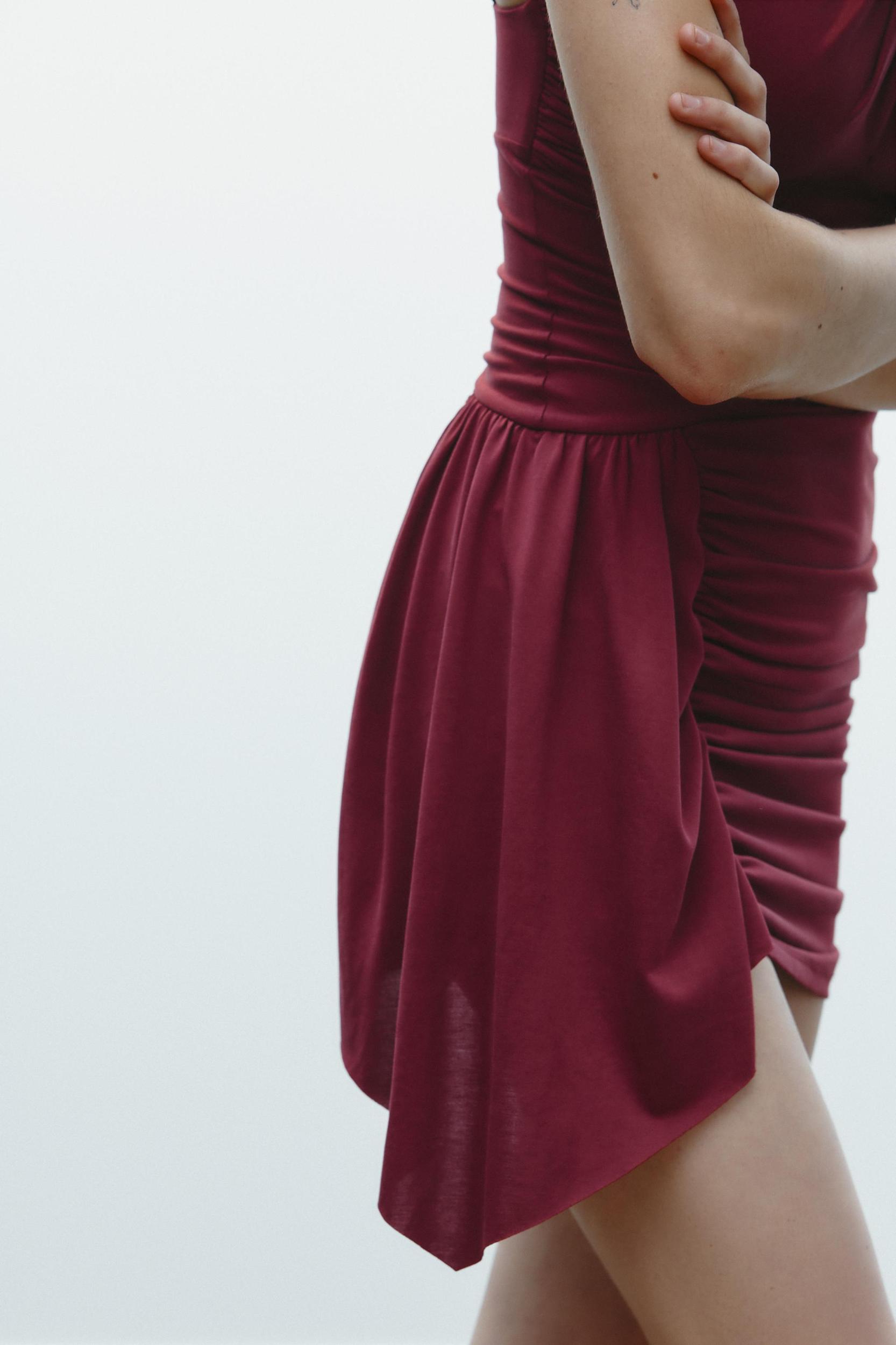 FLOWY GATHERED DRESS Product Image