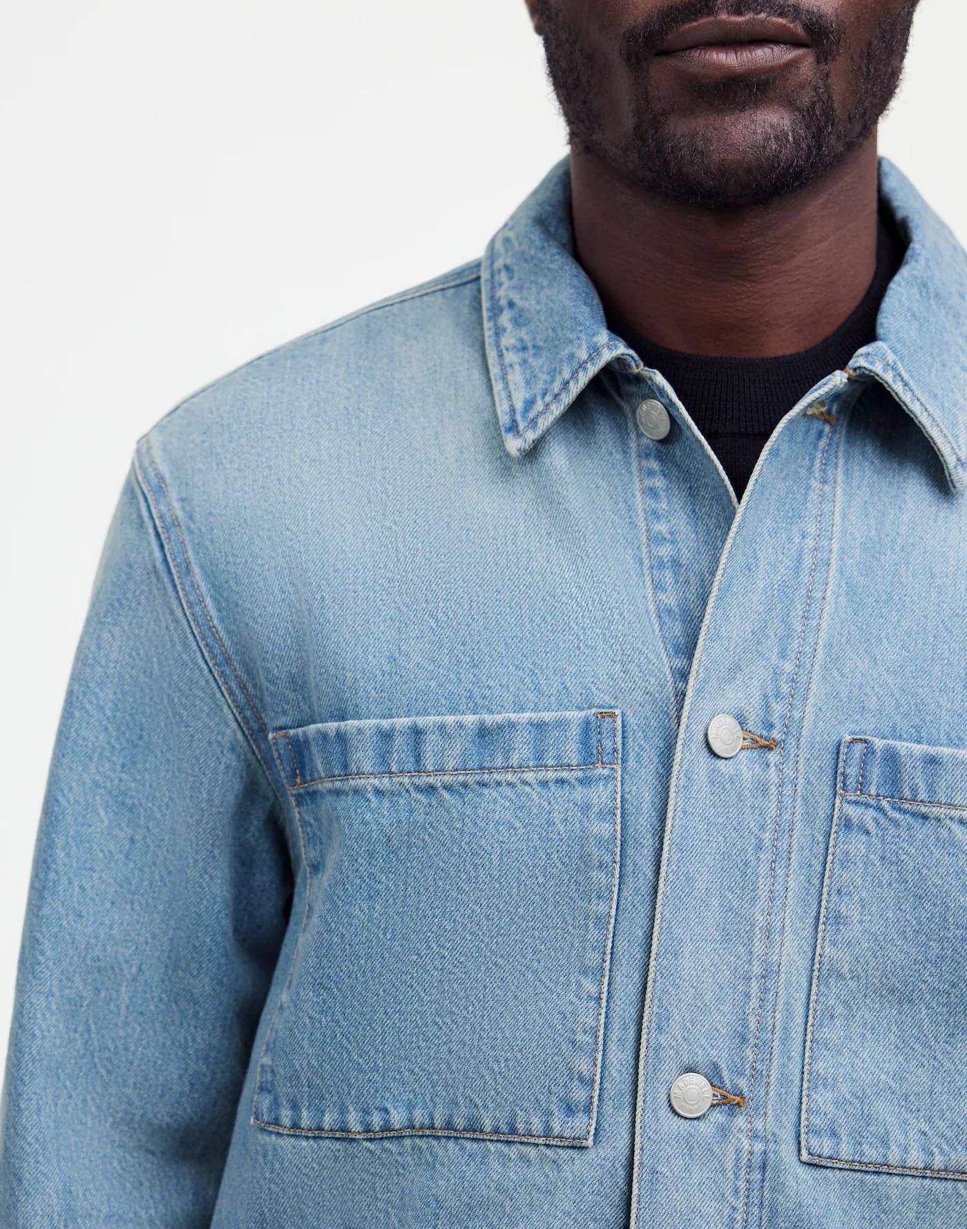 Denim Shirt-Jacket in Jamestown Wash Product Image
