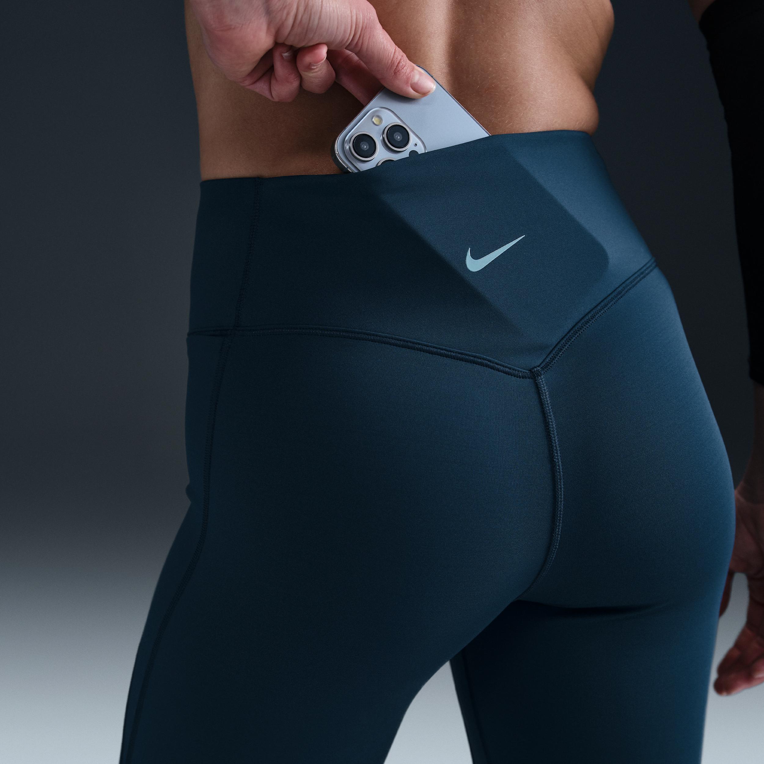 Nike Women's Universa Medium-Support High-Waisted 8" Biker Shorts with Pockets Product Image