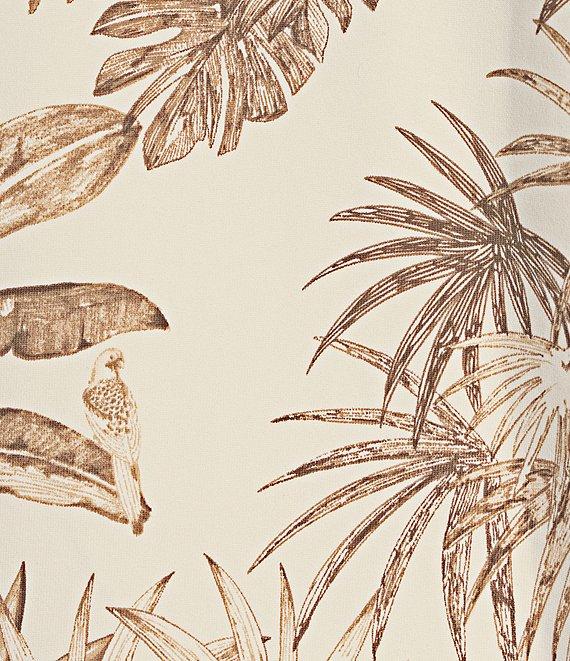 J.McLaughlin Cornelia Coordinating Point Collar Short Sleeve Button Front Top Product Image