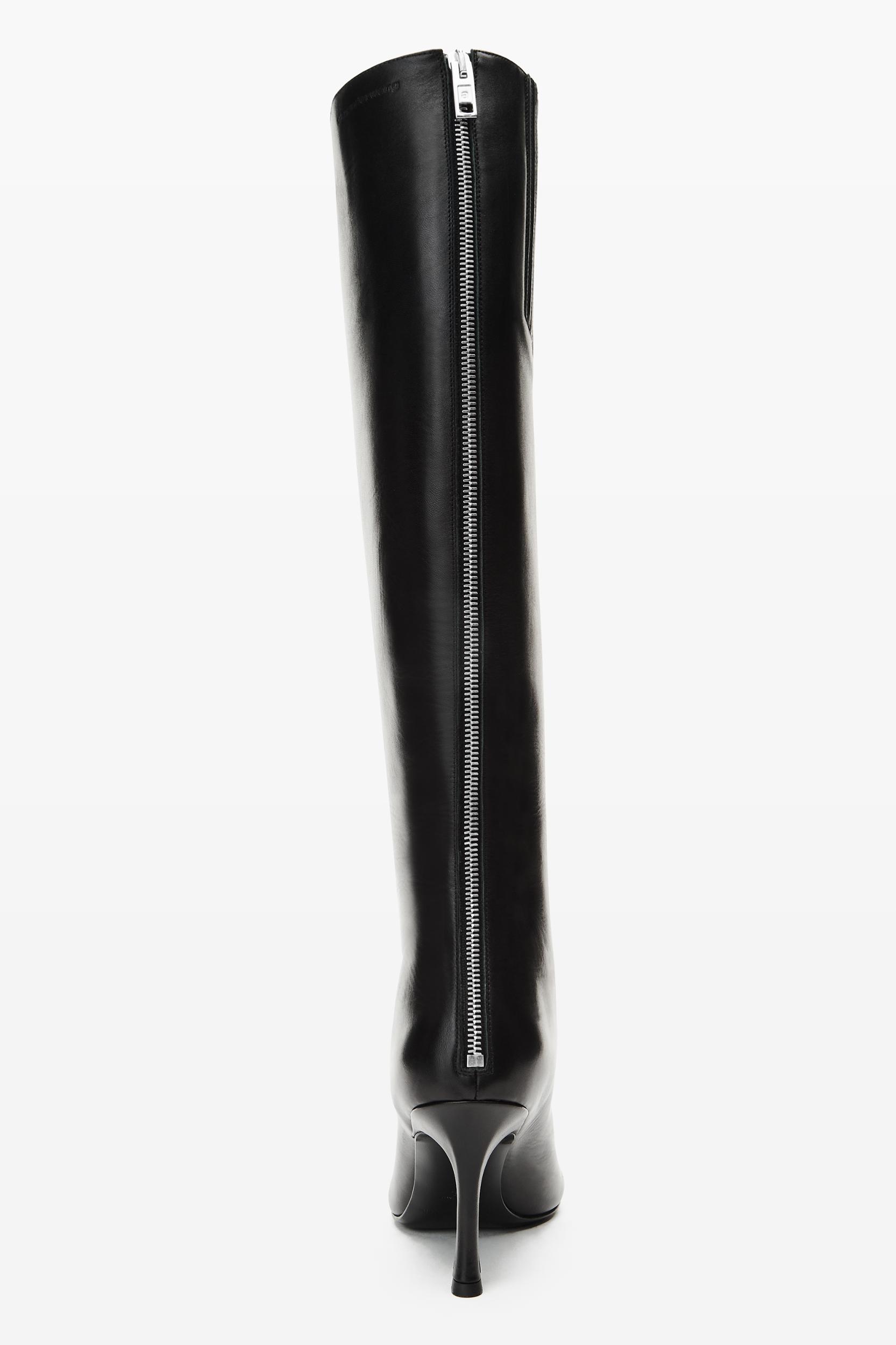 Black Leather Vera Boot  Product Image