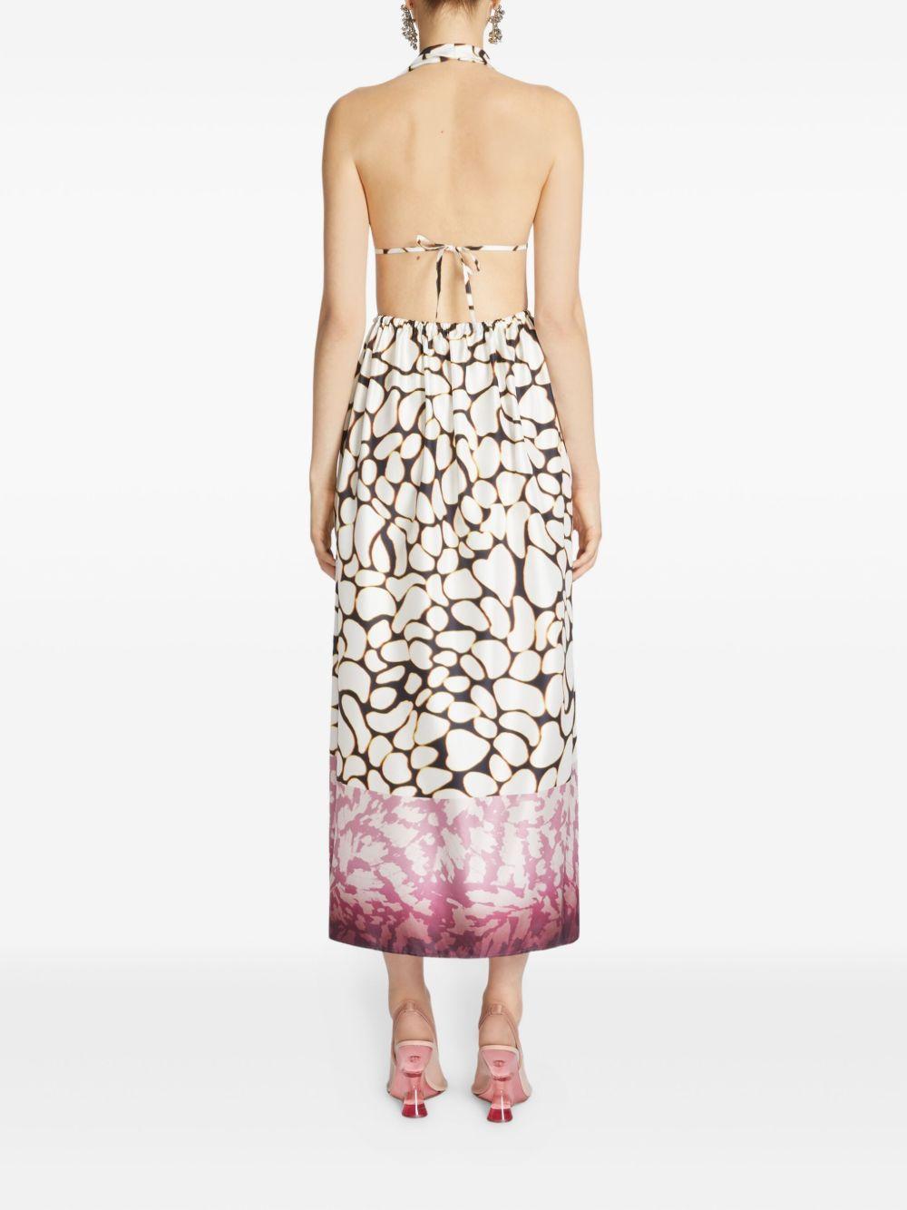 abstract-print maxi dress Product Image