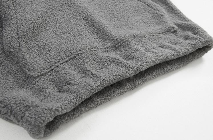 RT No. 3348 HALF ZIP-UP FLEECE HOODIE Product Image