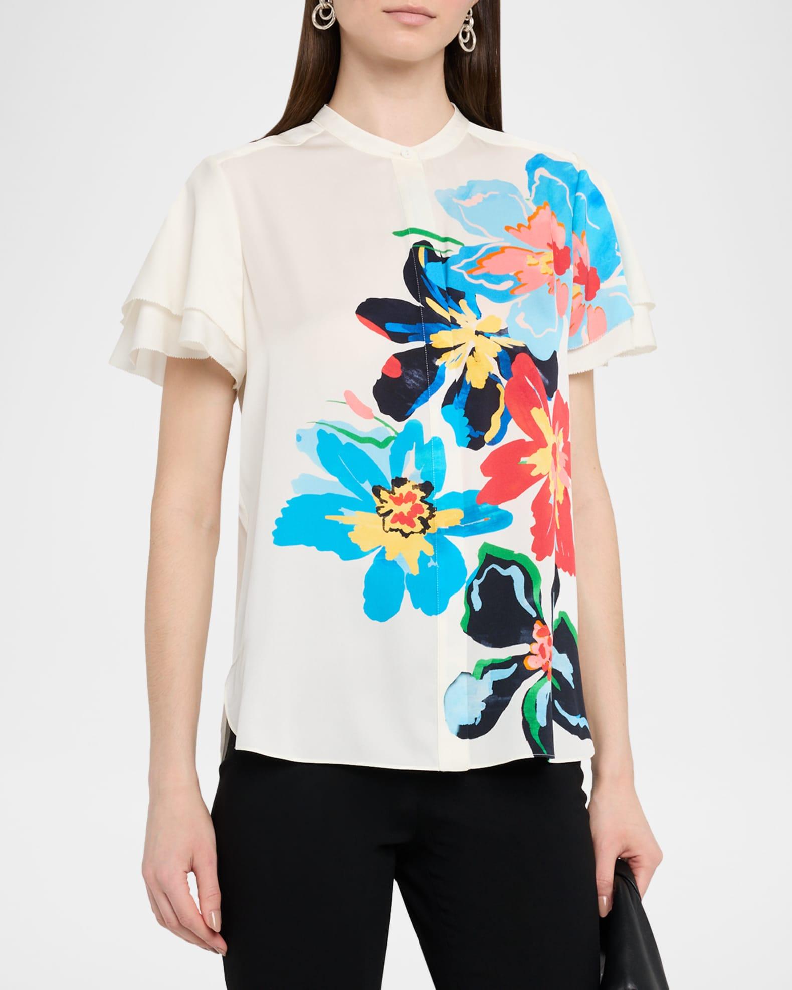 The Sable Floral-Print Blouse Product Image