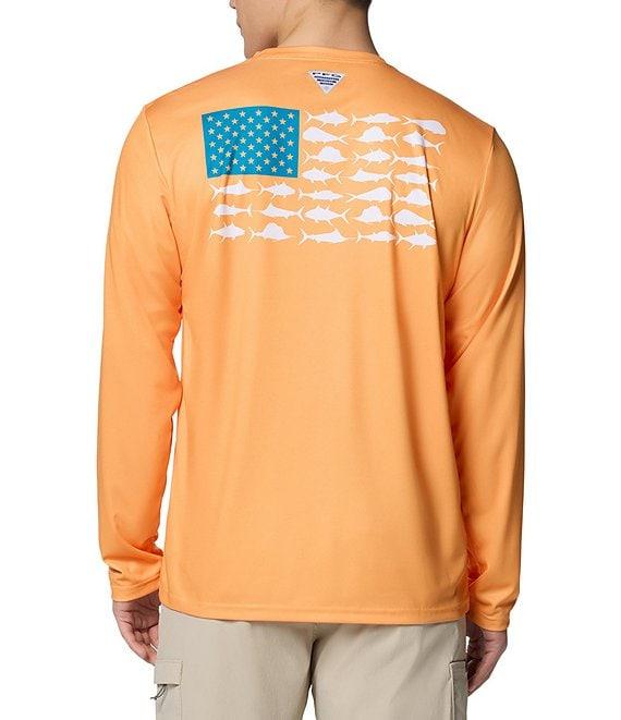 Columbia PFG Terminal Tackle Fish Flag Long Sleeve Graphic T-Shirt Product Image
