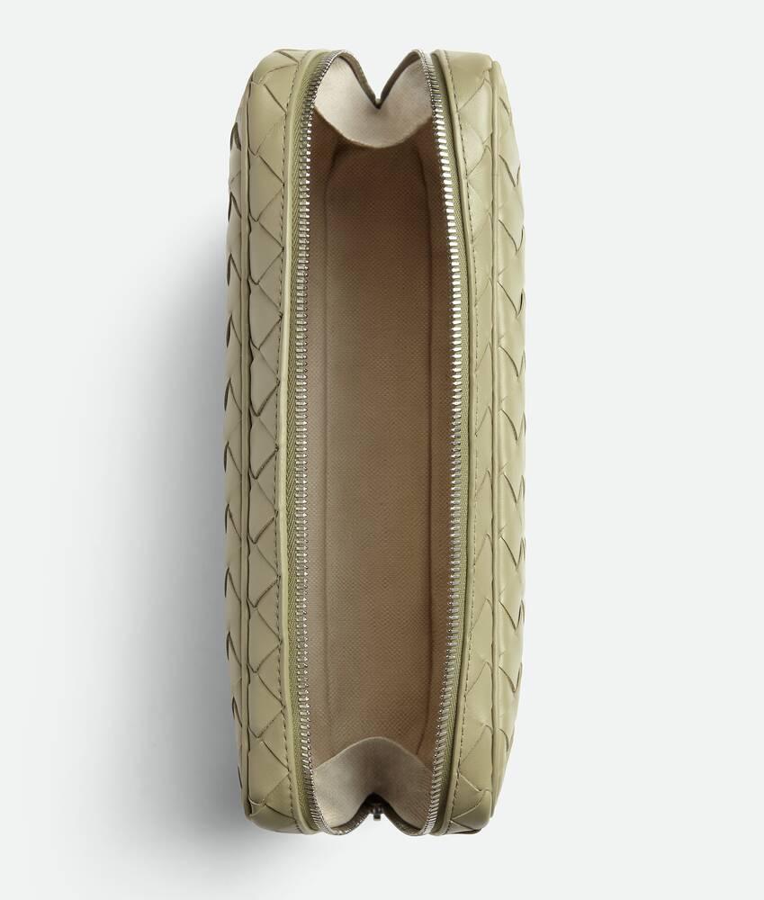 Men's Intrecciato  Large Zipped Organizing Pouch in Travertine Product Image