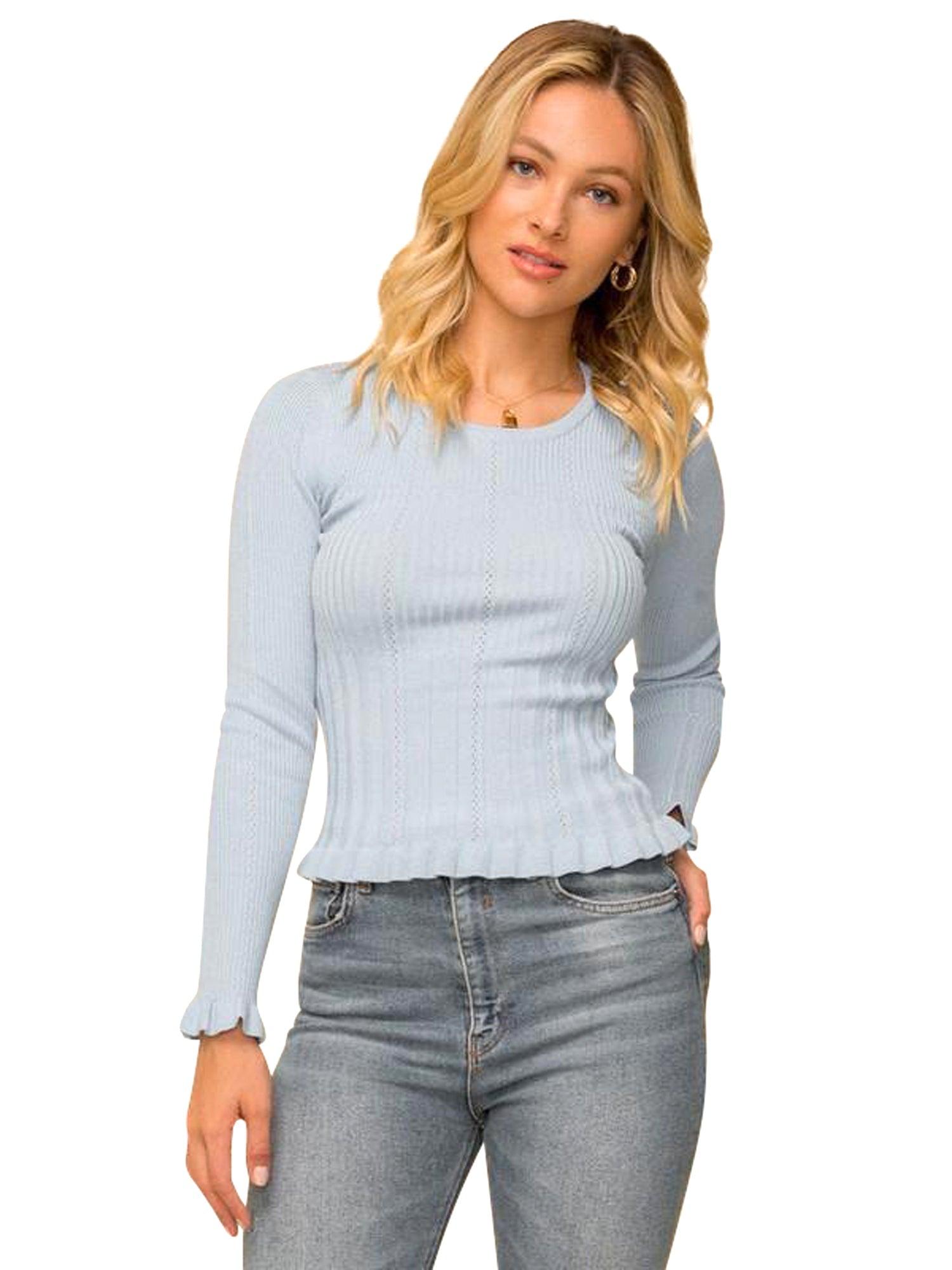 Hem & Thread Frill Edge Sweater Product Image