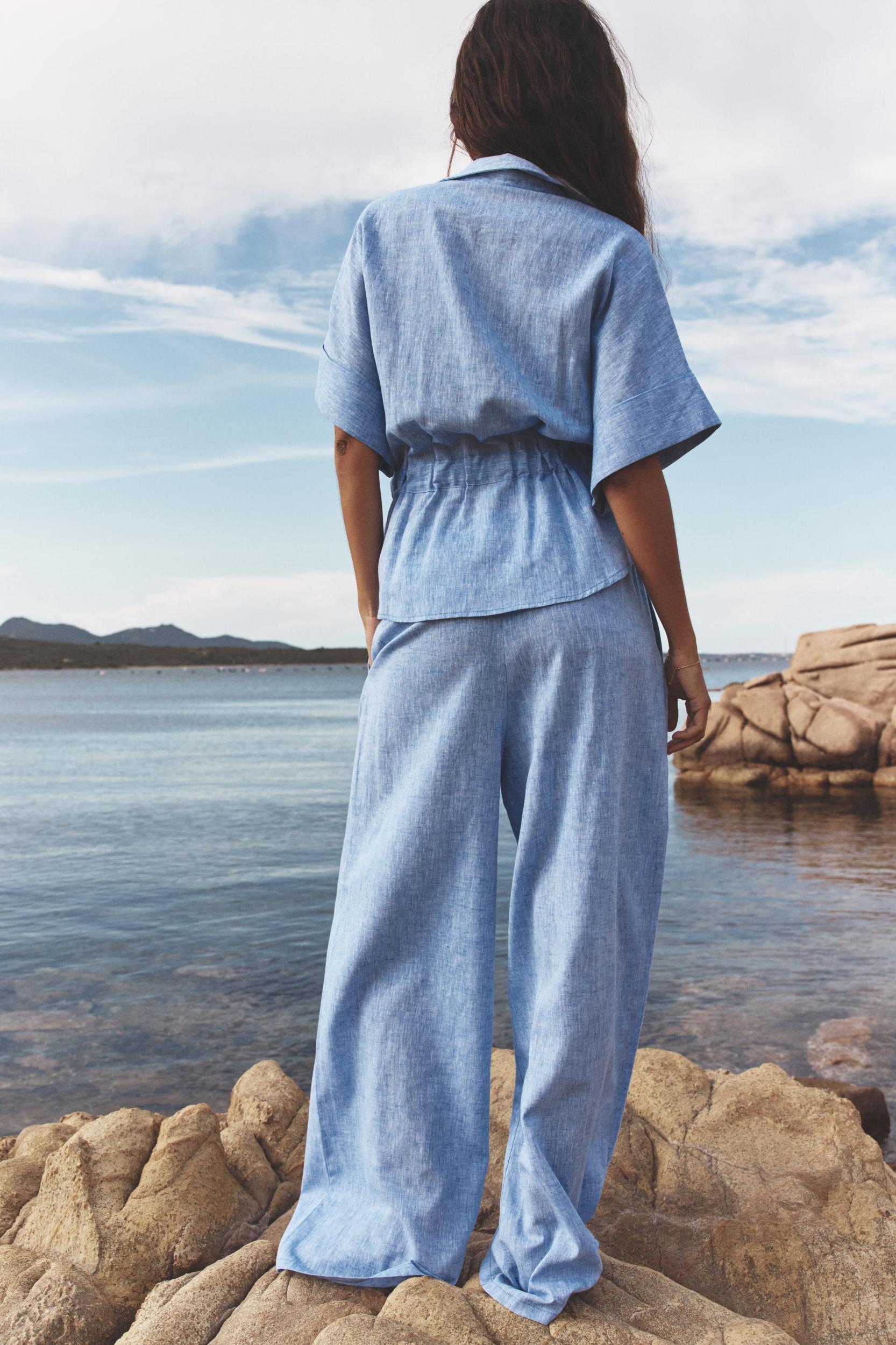 LINEN SAFARI SHIRT Product Image