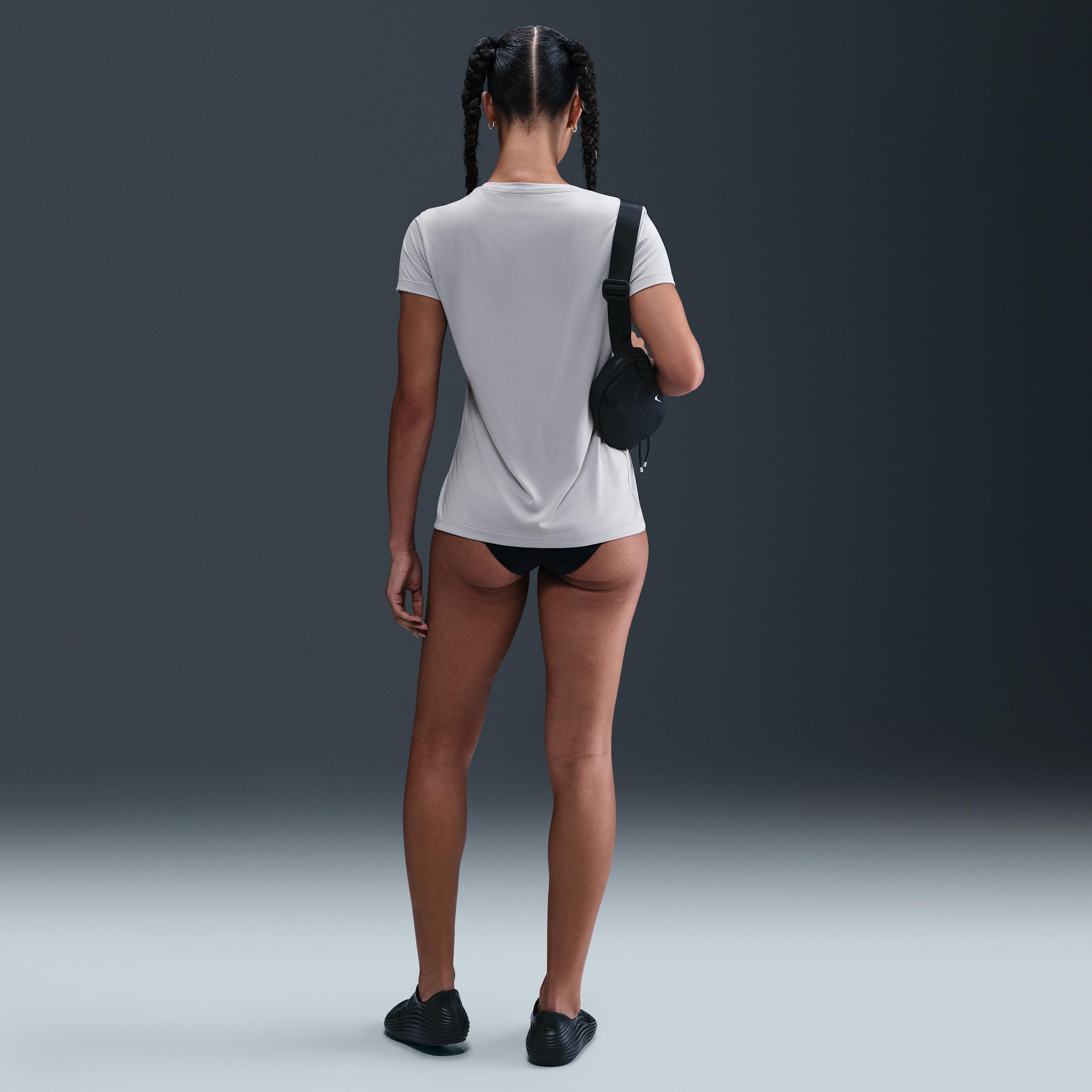 Nike Womens Swim Swoosh Hydroguard Short-Sleeve Top | NESSF326-079 Product Image