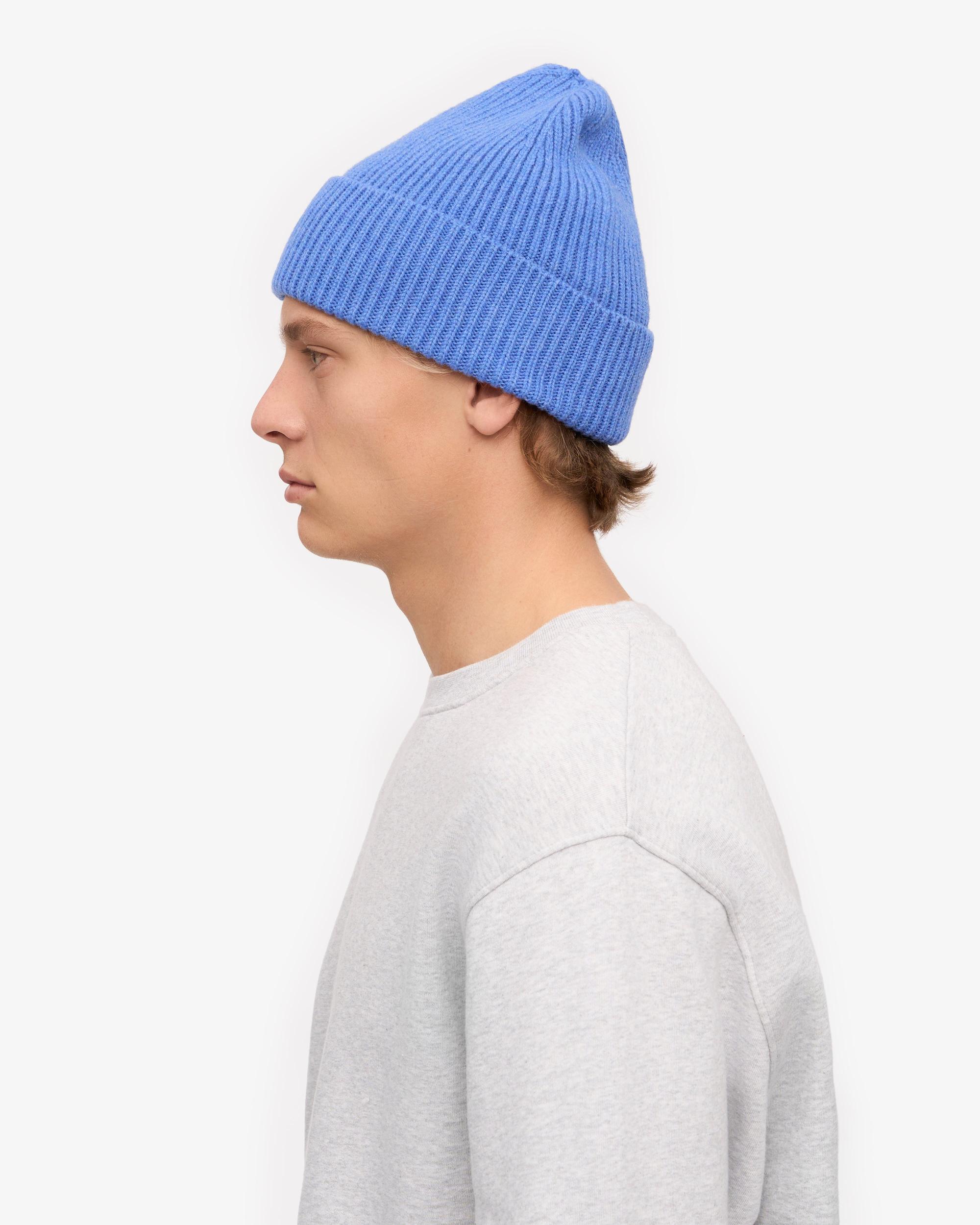 Merino Wool Beanie - Pacific Blue Product Image