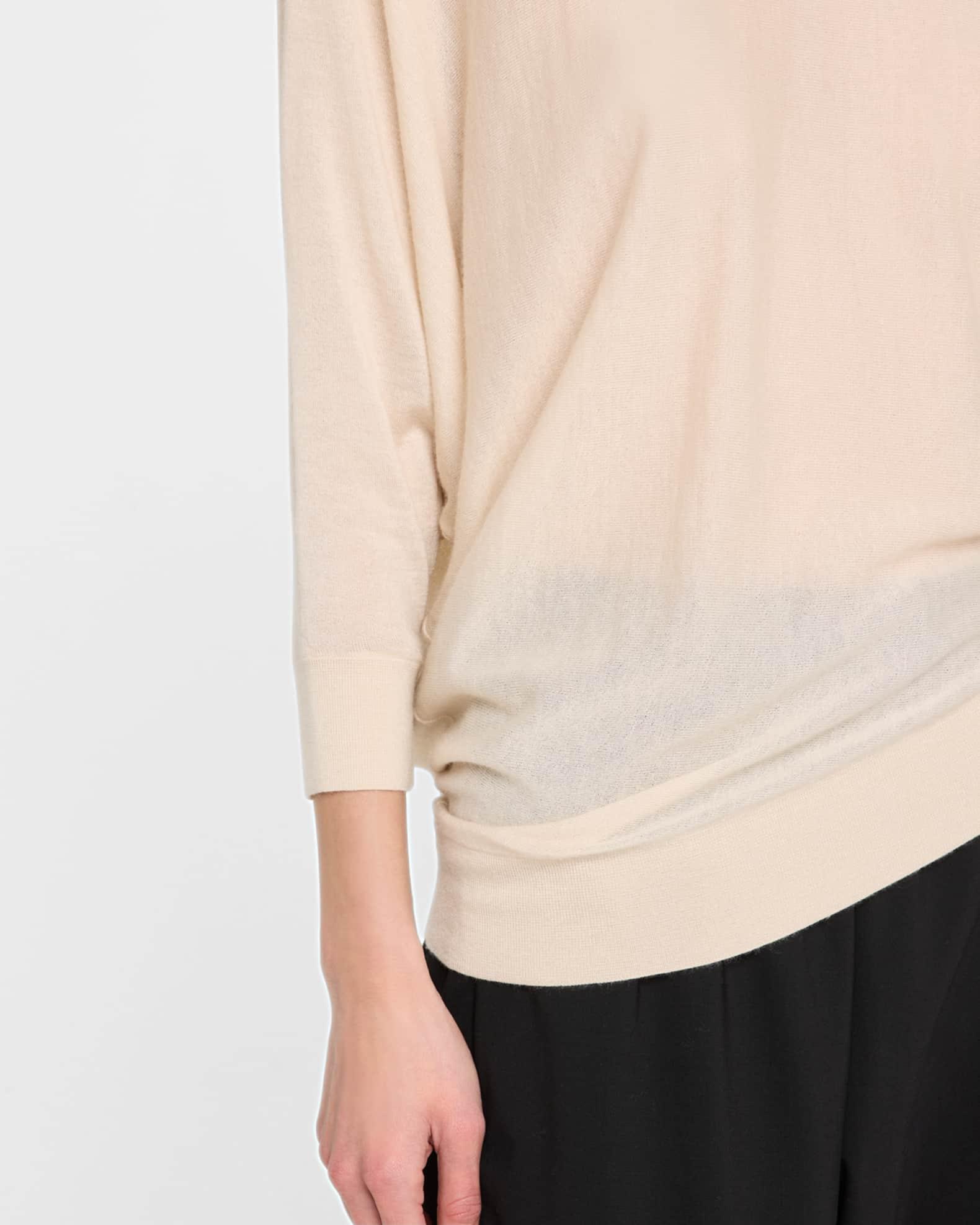 Asymmetric Cashmere Crewneck Sweater Product Image