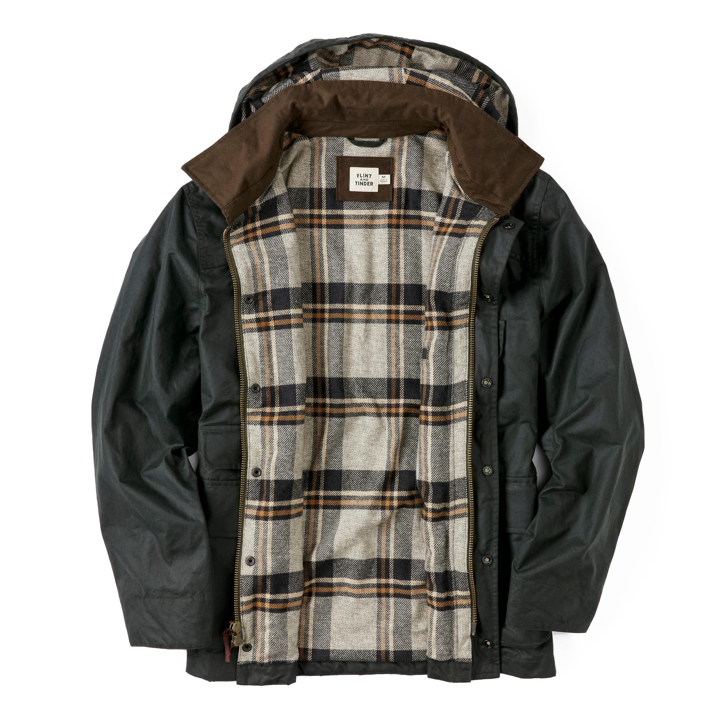 Flannel-Lined Waxed Hudson Jacket Product Image