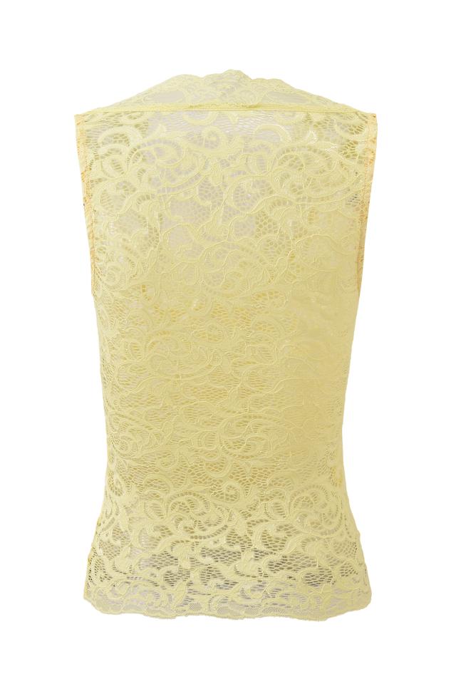 GEMMA SLEEVELESS TOP - YELLOW Product Image