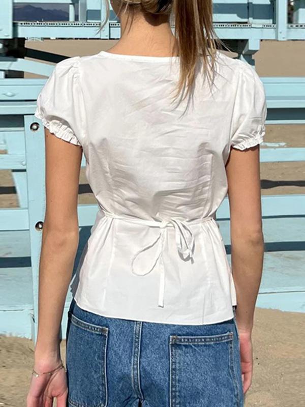 American White Lace Tank Top Product Image