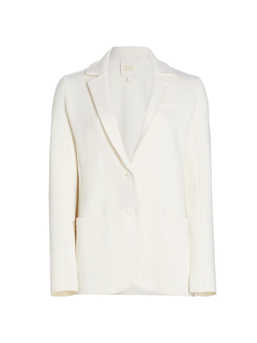 Womens Wool Knit Boyfriend Blazer Product Image