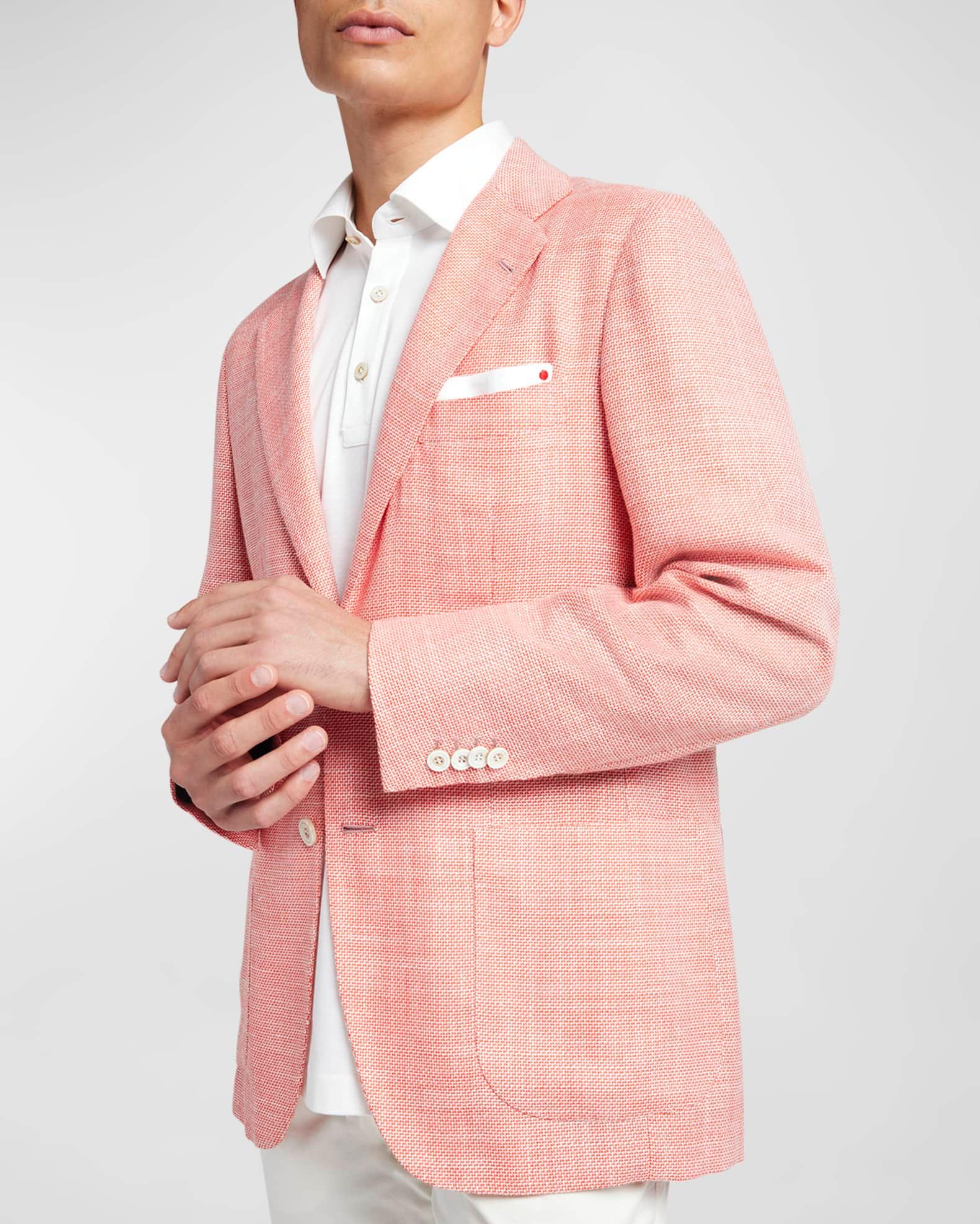 Men's Textured Wool-Blend Blazer Product Image