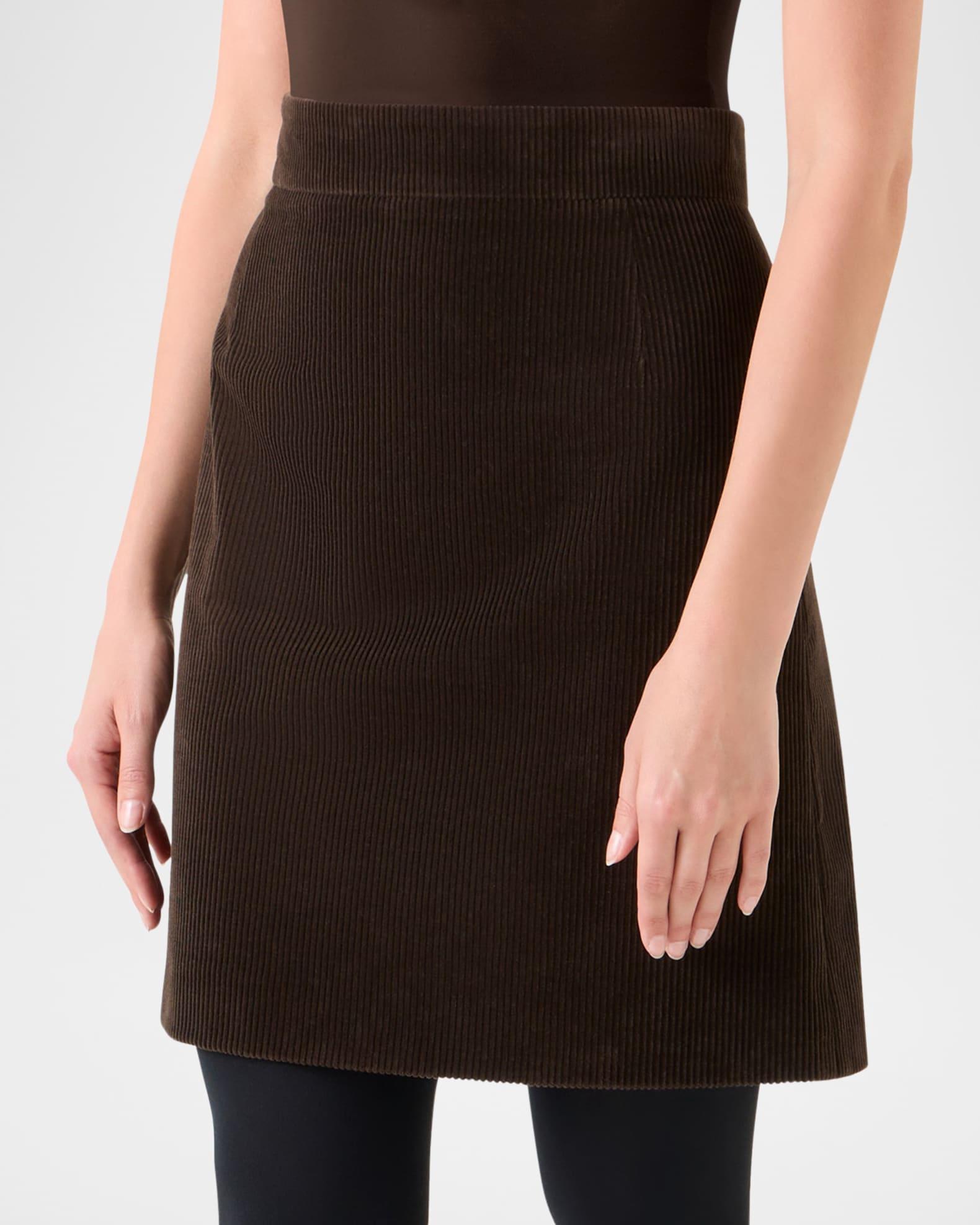 Cotton Corduroy A-Line Mini Skirt Product Image