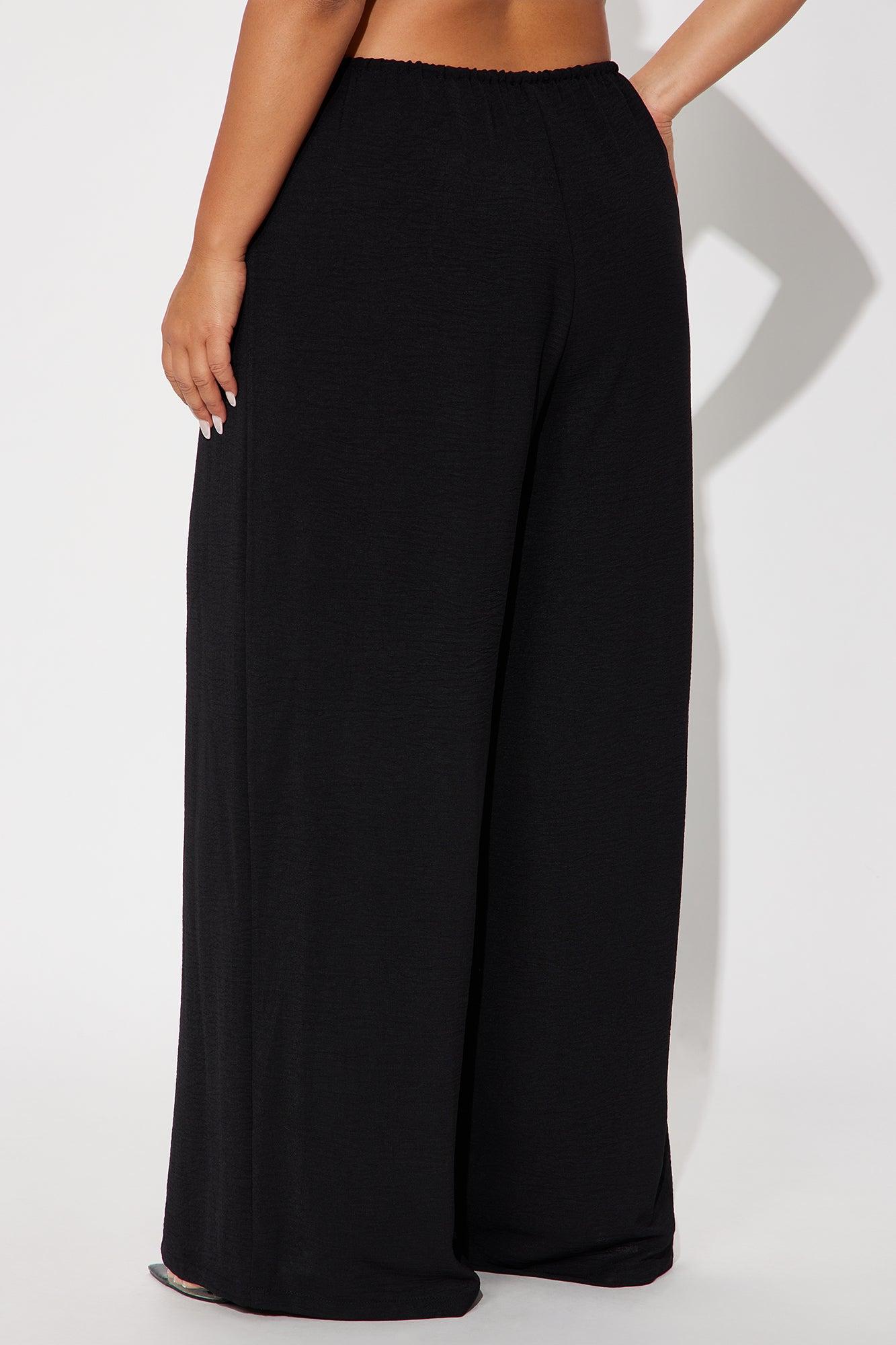 Running Errands Wide Leg Pant 32″ - Black Female Product Image