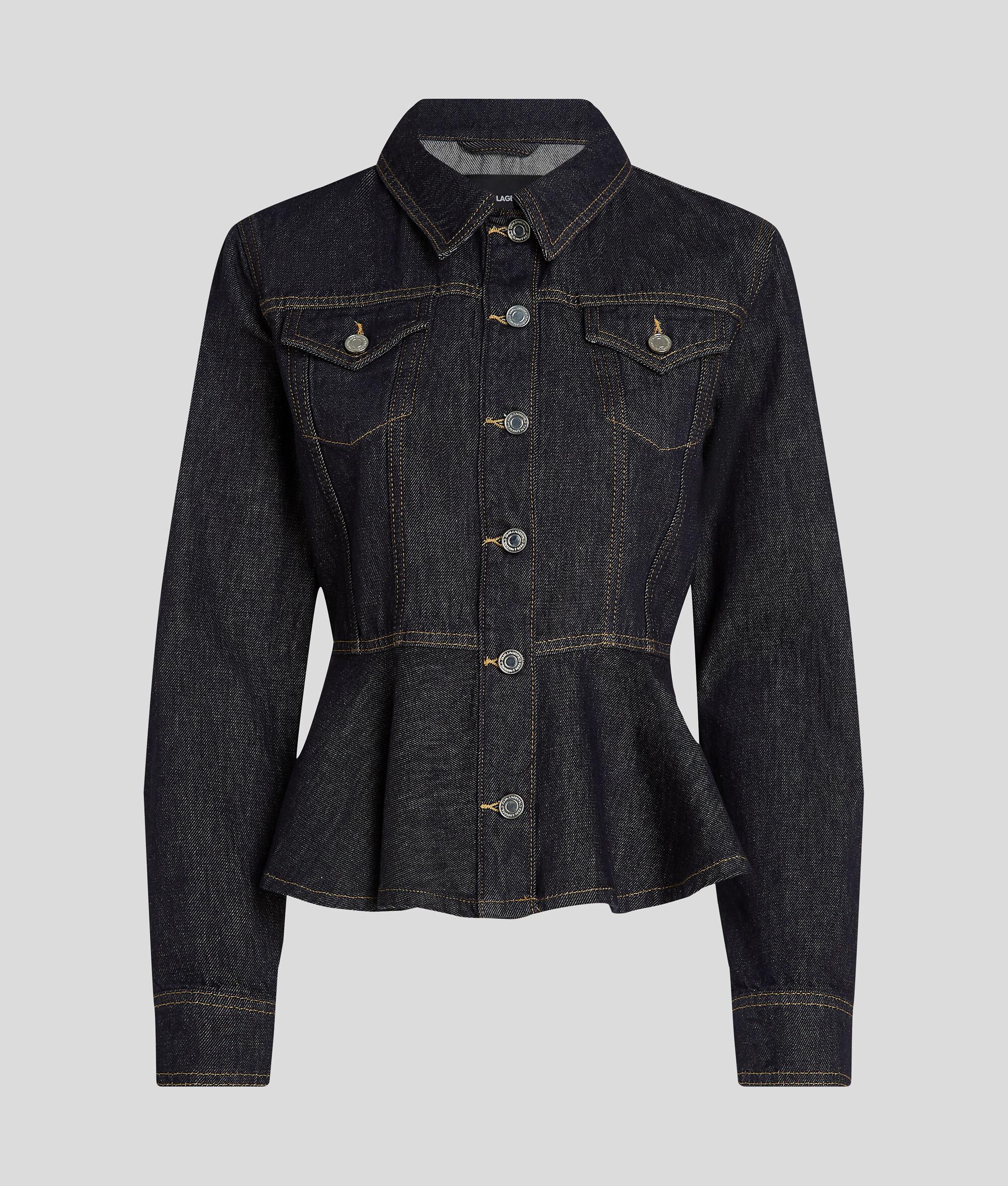 CONTRAST STITCH DENIM JACKET Product Image