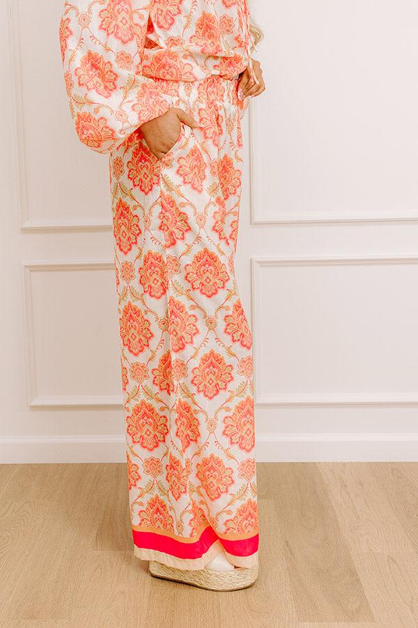 Mimosas On The Patio High Waist Wide Leg Pants Product Image