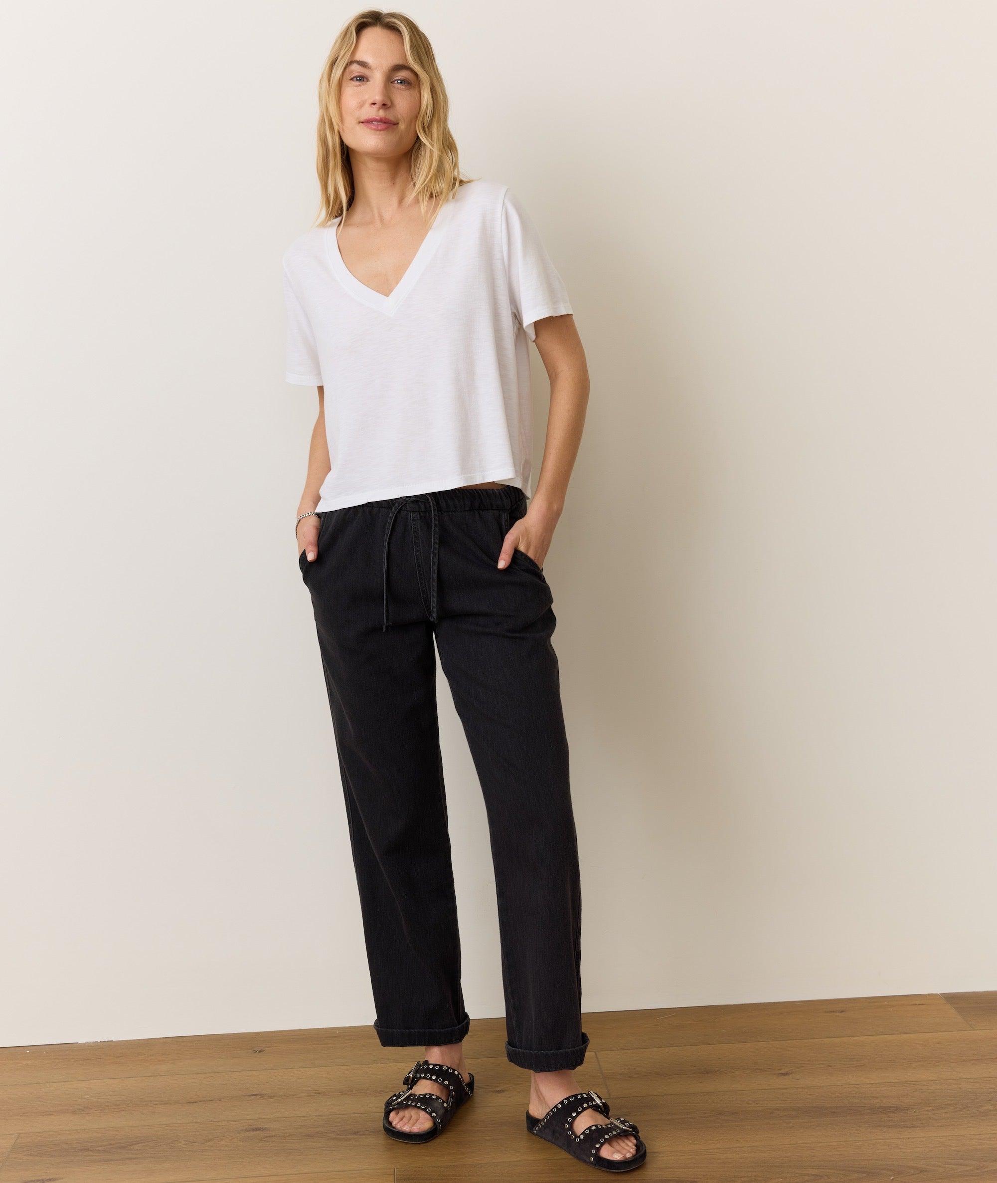 Boyfriend V-Neck Crop Product Image