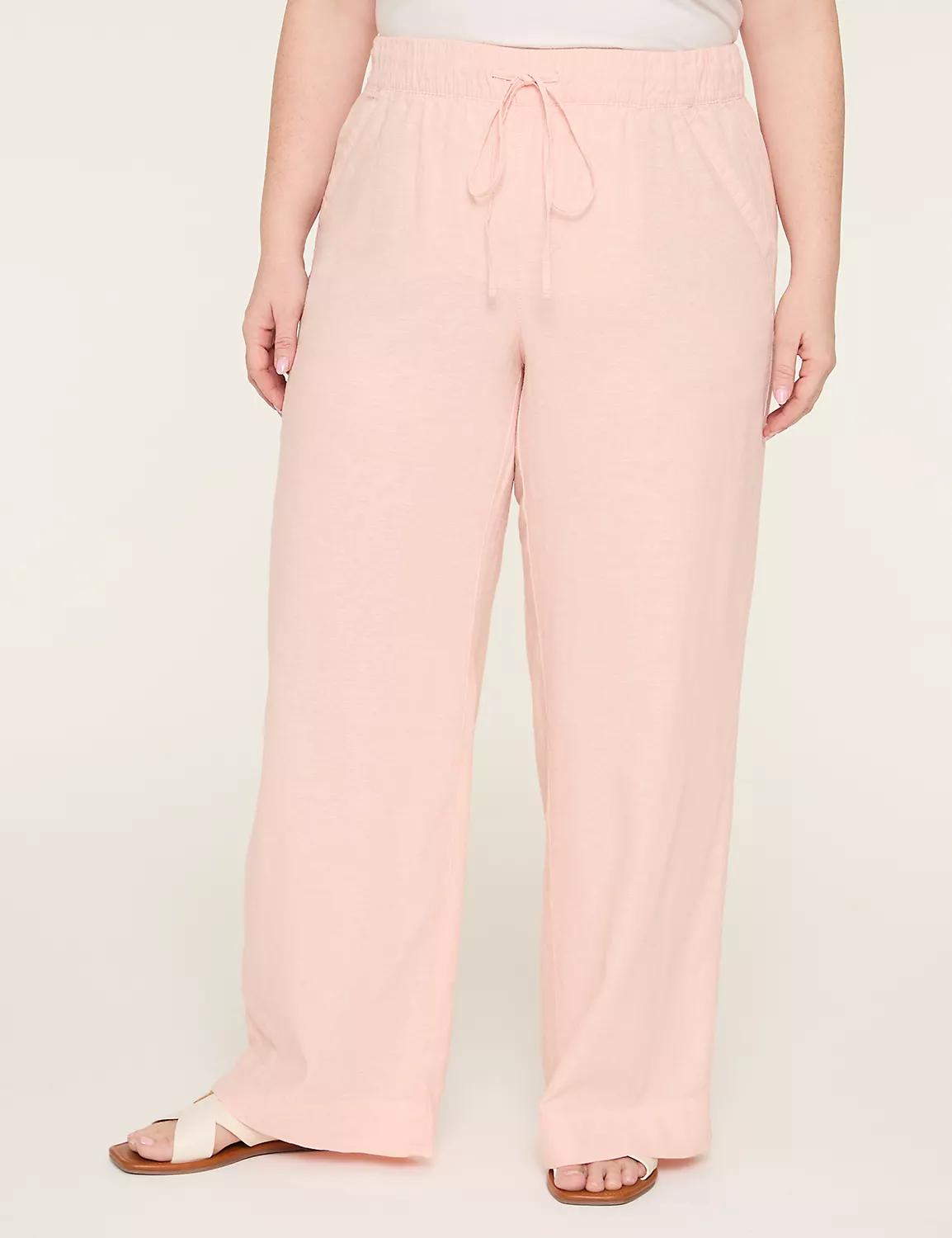 Linen Wide Leg Pant - New Sandal Length Product Image