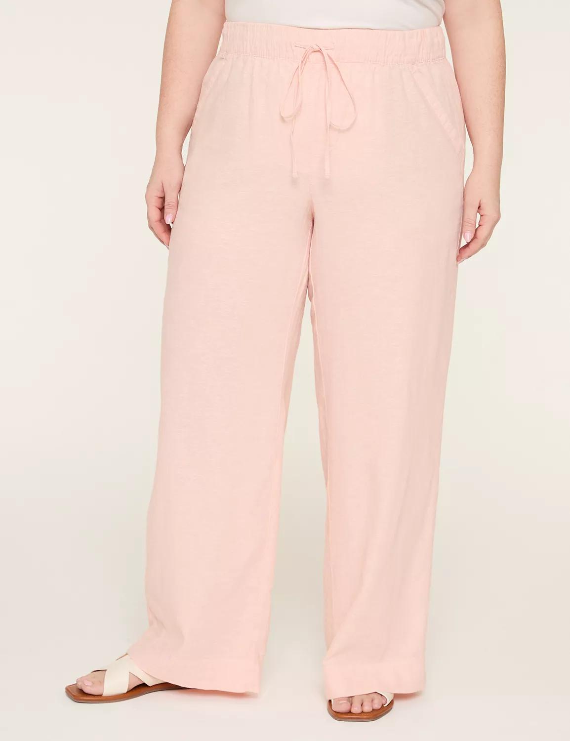 Linen Wide Leg Pant - New Sandal Length Product Image