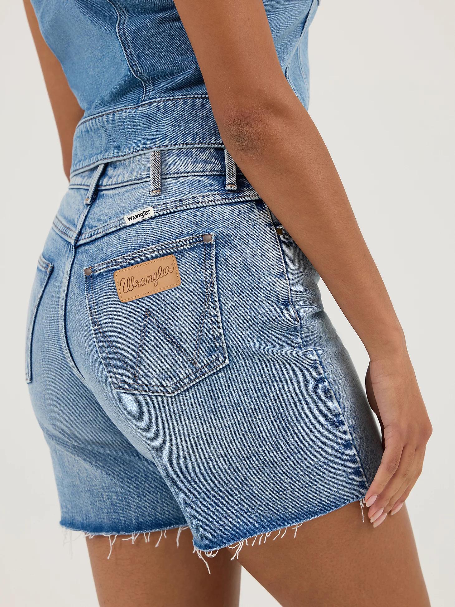 Women's High Rise Mid-Length Cowboy Short | Women's SHORTS & SKIRTS | Wrangler® Product Image