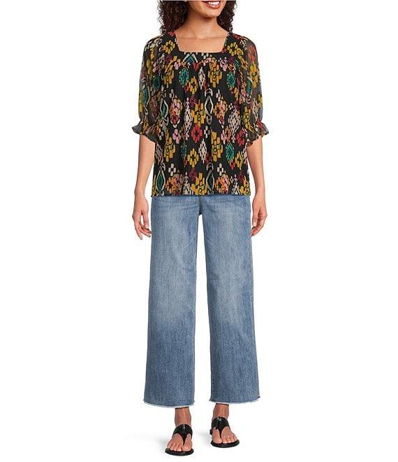 NYDJ Brodi Stretch Denim Wide Leg Ankle Jeans Product Image