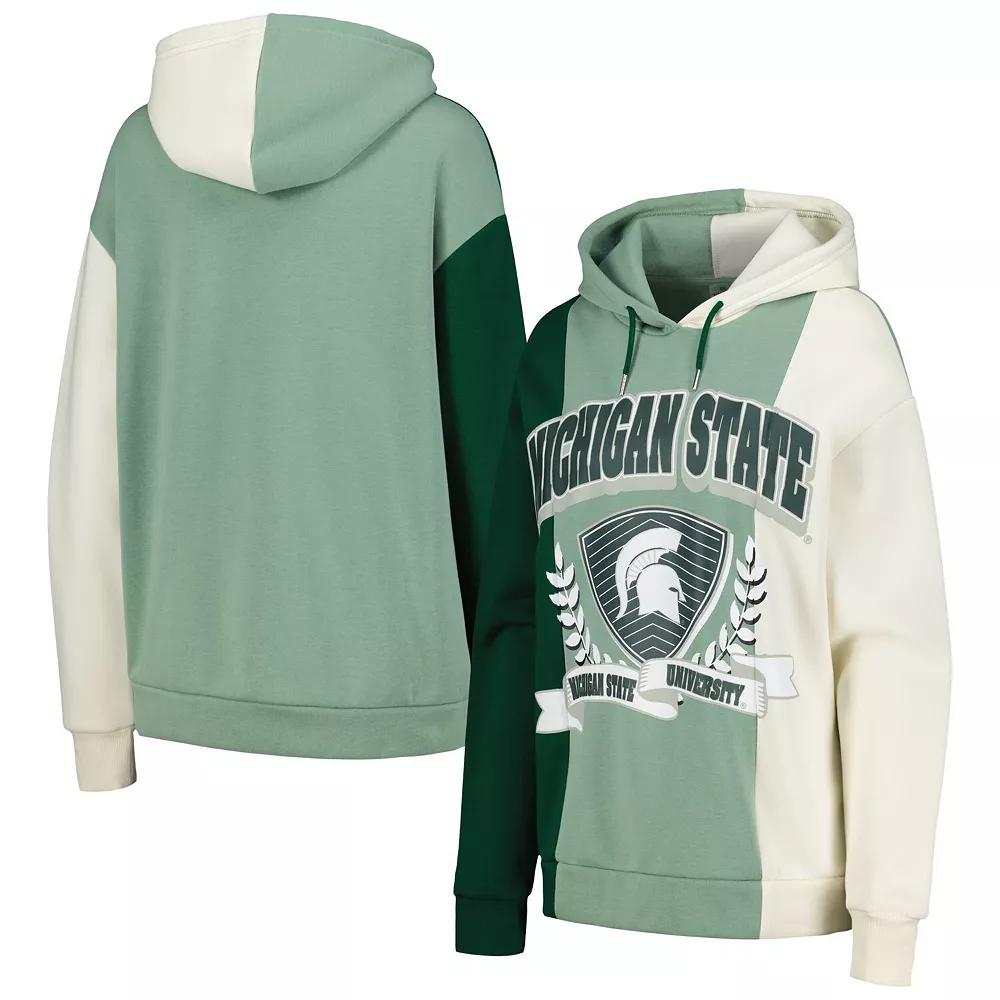 Women's Gameday Couture Green Michigan State Spartans Hall of Fame Colorblock Pullover Hoodie, Size: Small Product Image
