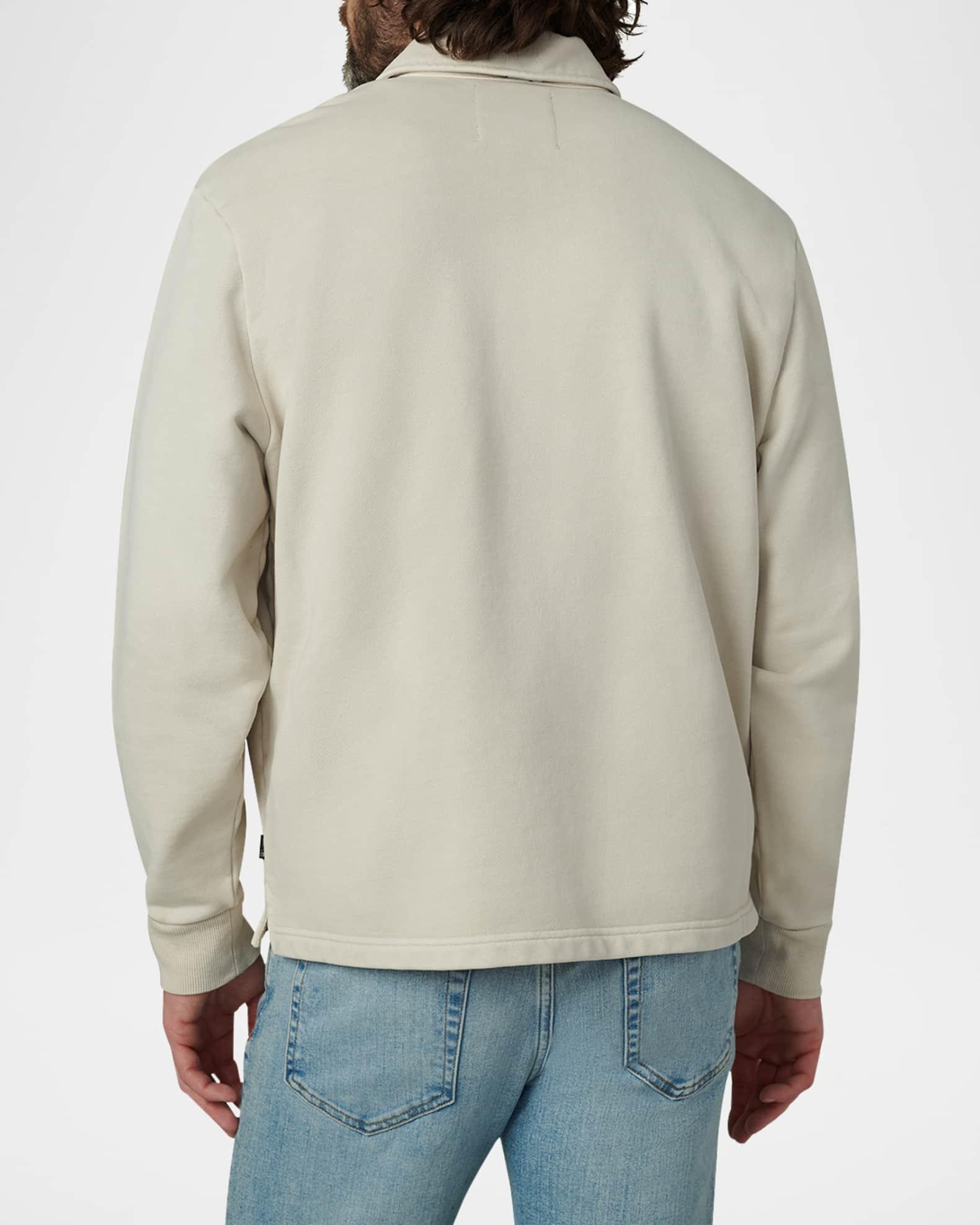 Men's Cotton Polo Sweatshirt Product Image