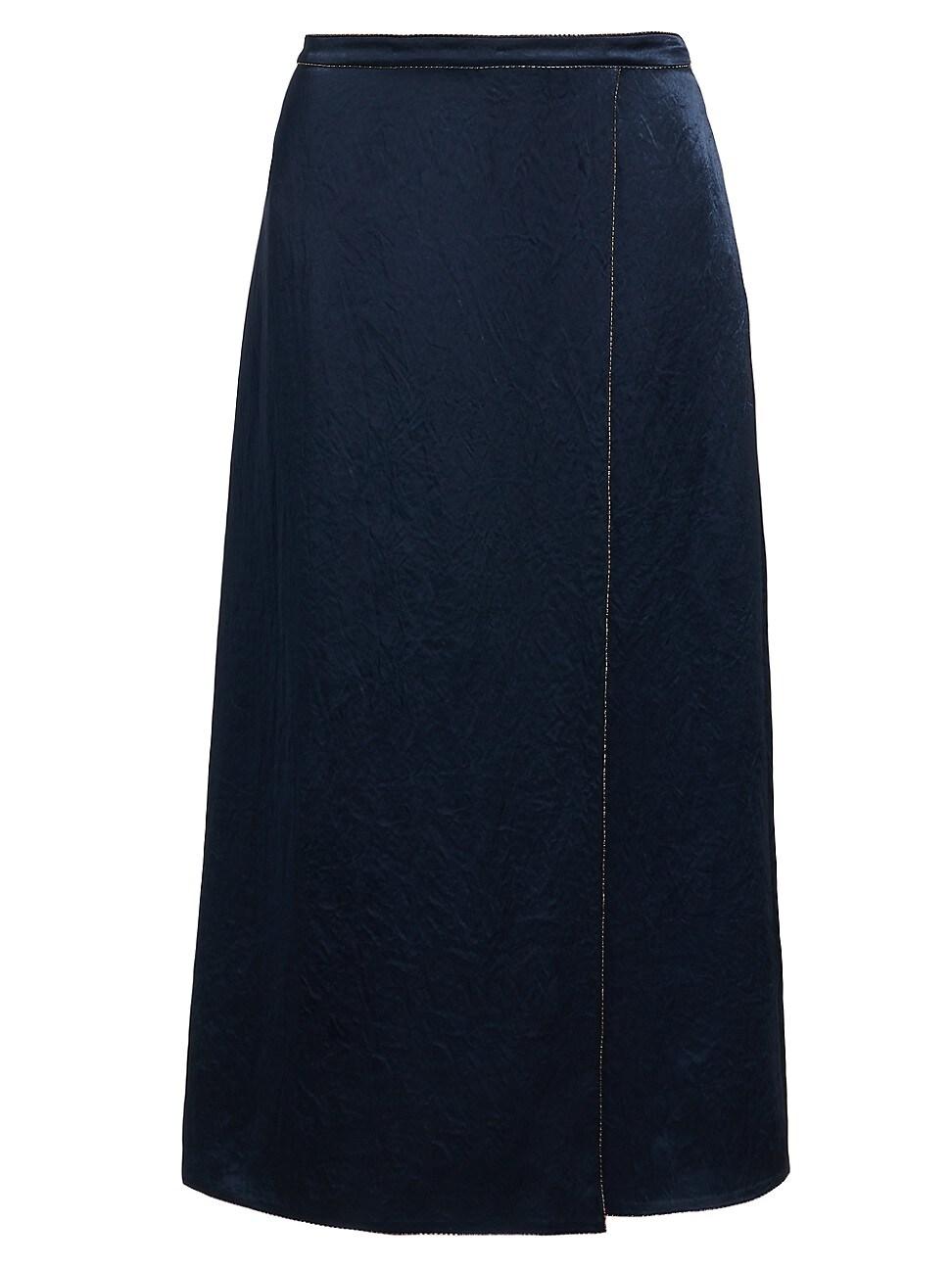 Womens Beaded Border Front Slit Skirt Product Image