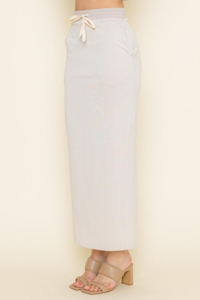 Tie Waist Maxi Skirt Product Image