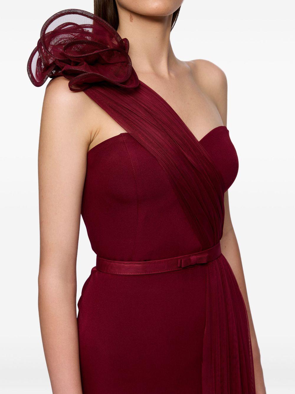 rose-embellished maxi dress Product Image