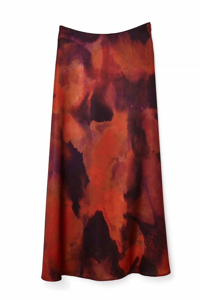 Satin Slip Maxi Skirt Product Image