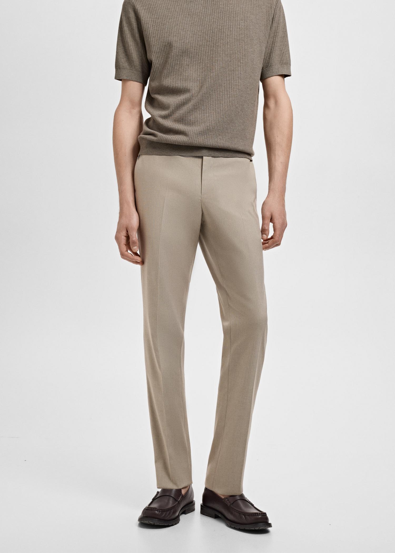 Monaco slim-fit suit pants - Men | MANGO USA Product Image