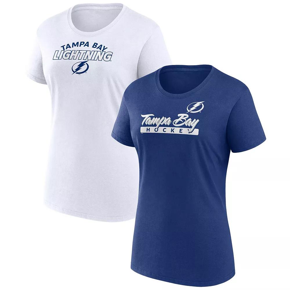 Women's Fanatics Tampa Bay Lightning Risk T-Shirt Combo Pack, Size: Medium, Lgh Blue Product Image