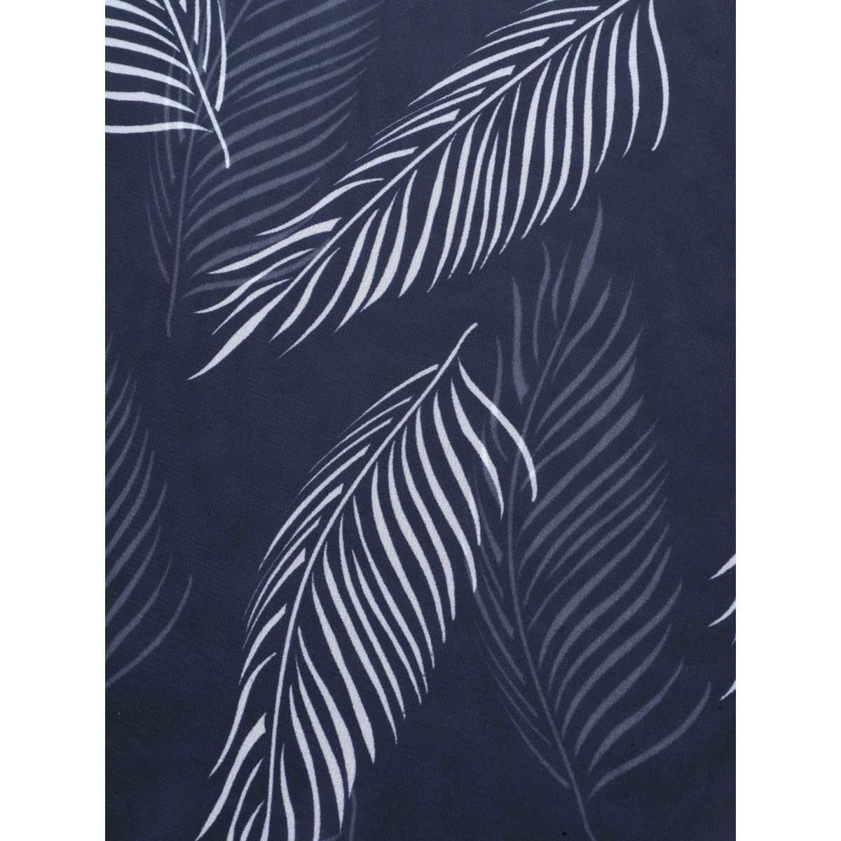 Plus Size Chiffon Feather Print Sheer Kimono Women DarkBlue See through Vacation Kimonos BloomChic 10/M Product Image