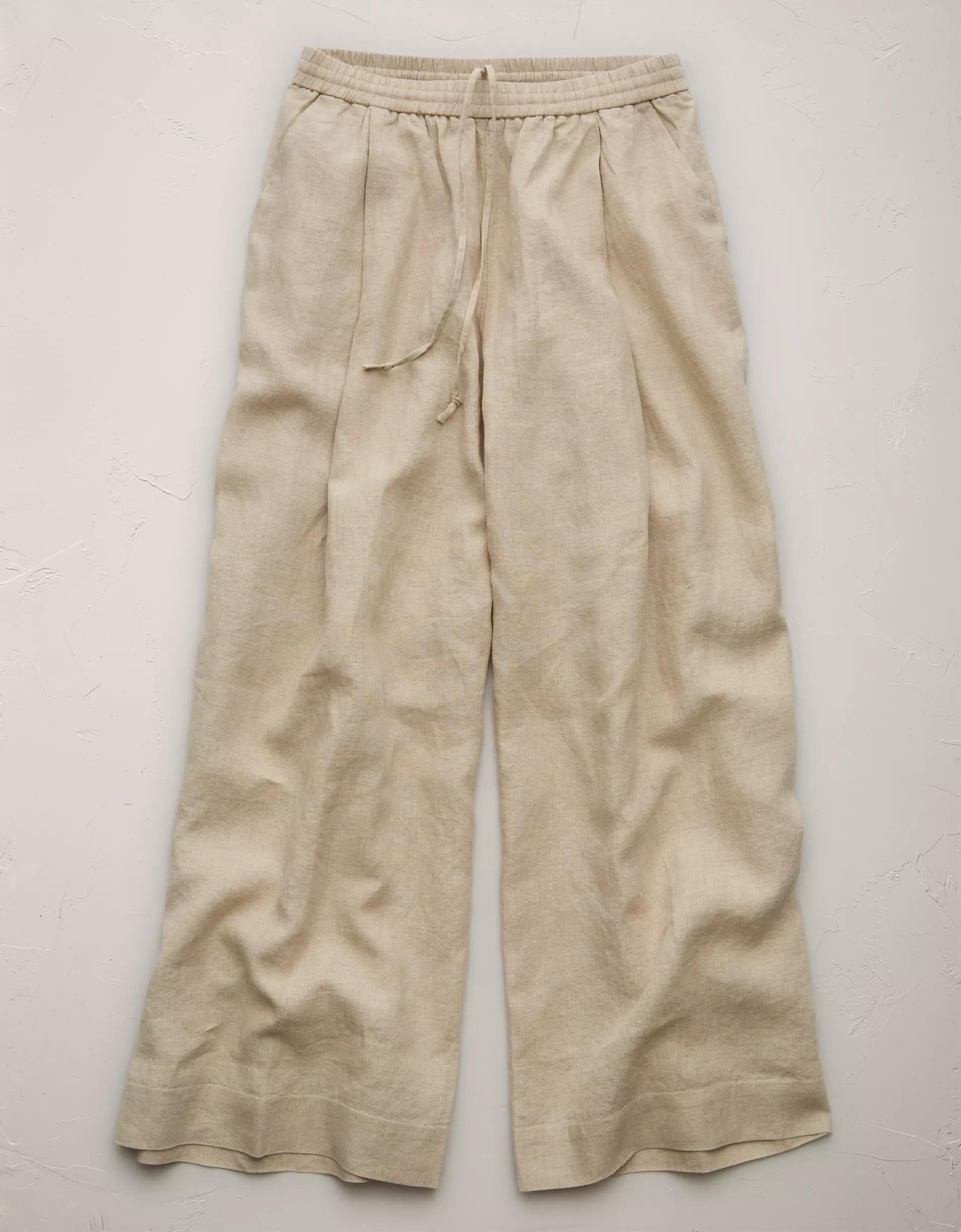 AE77 Premium Pull-On Linen Pant Product Image