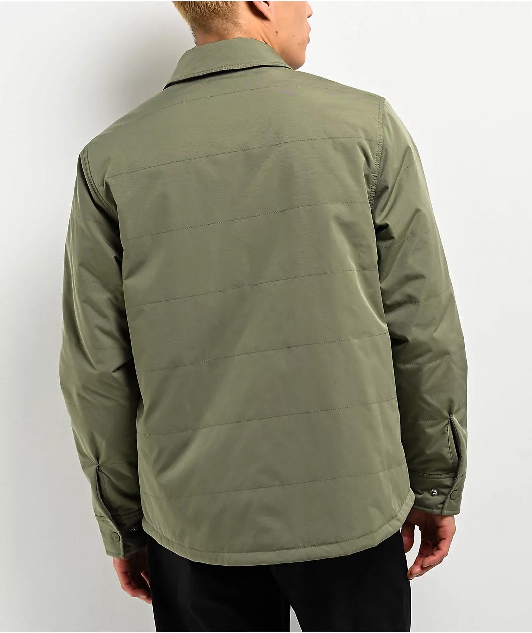 Dravus Daily Quilted Deep Lichen Shacket Product Image