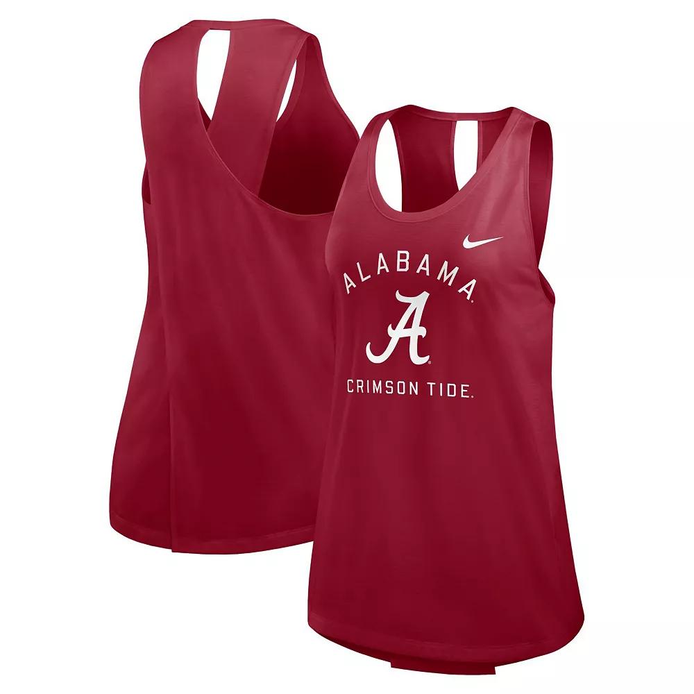 Women's Nike Crimson Alabama Crimson Tide Primetime Crossback Tank Top, Size: Small, Red Product Image