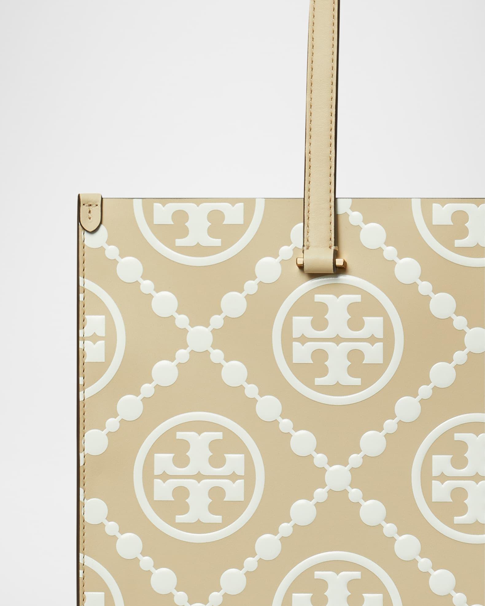 T Monogram Embossed Leather Tote Bag Product Image