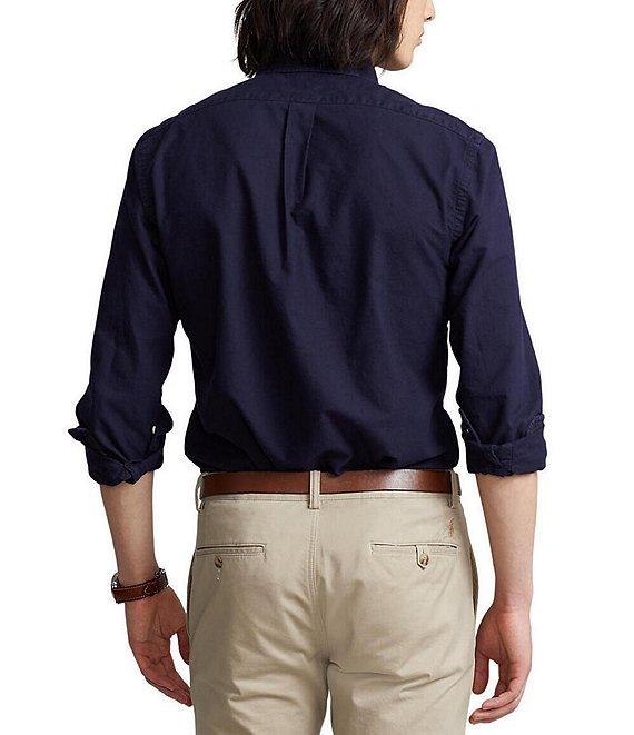 Polo Ralph Lauren Garment-Dye Oxford Classic Fit Long Sleeve Woven Shirt Product Image