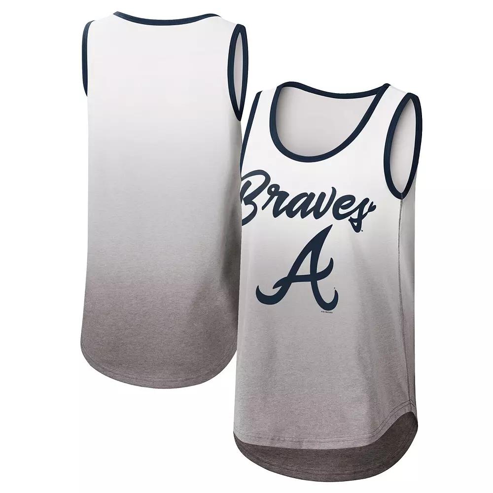Women's G-III 4Her by Carl Banks White Atlanta Braves Logo Opening Day Tank Top,  Product Image